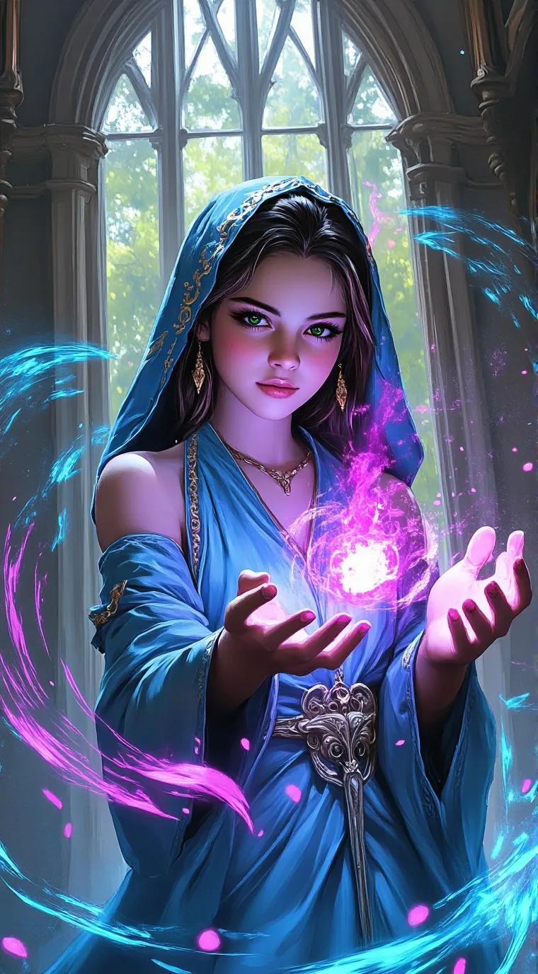 ai character: monica background