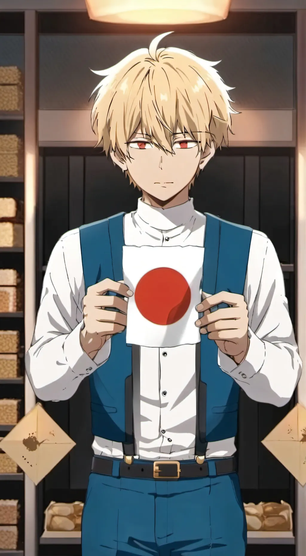 ai character: Katsuki Bakugou  background