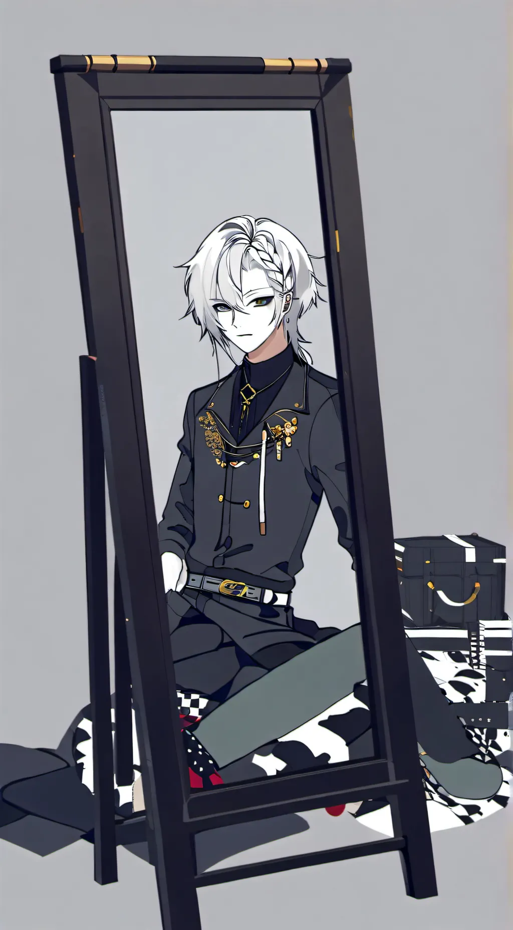 ai character: Mirror  background