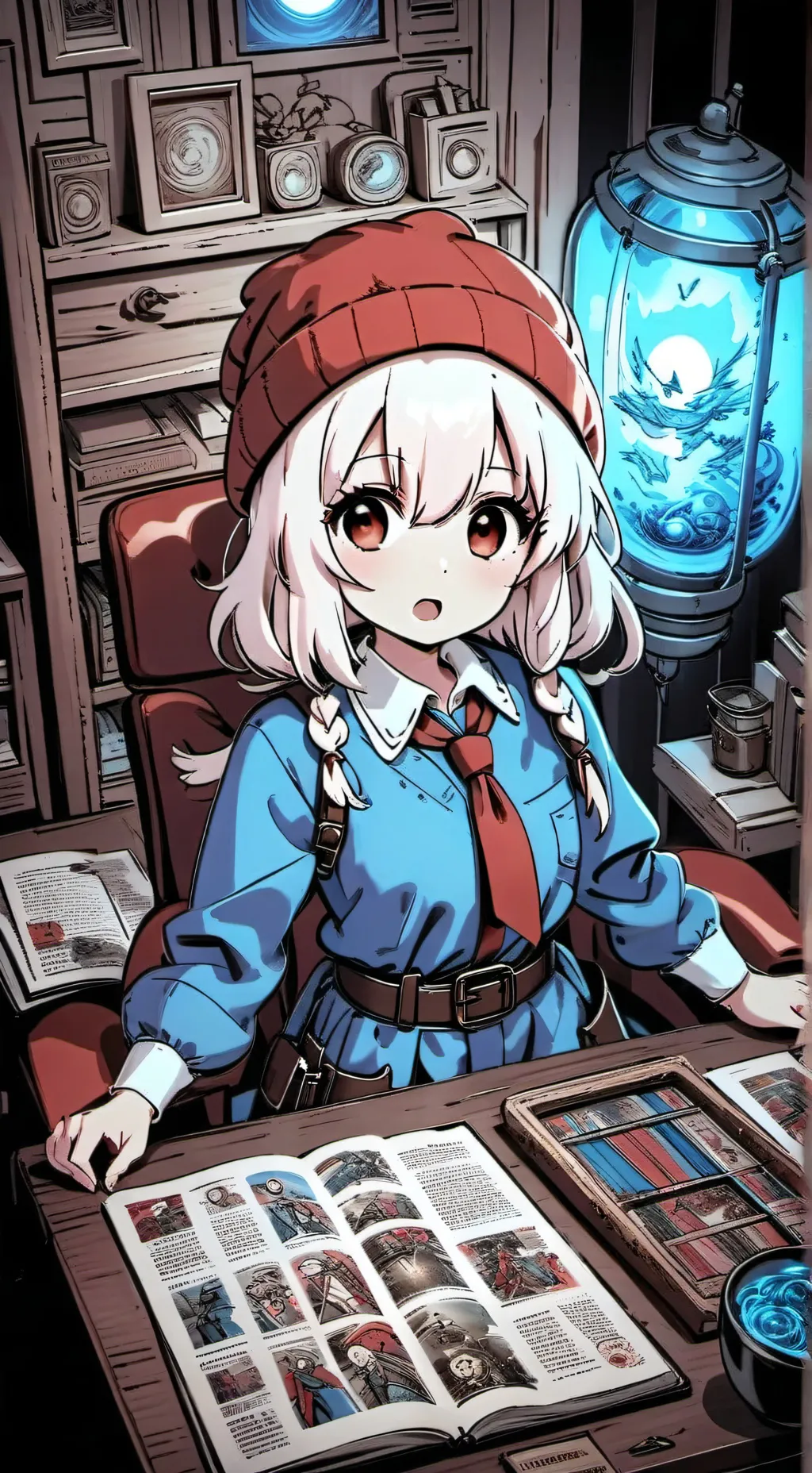 ai character: Moon background