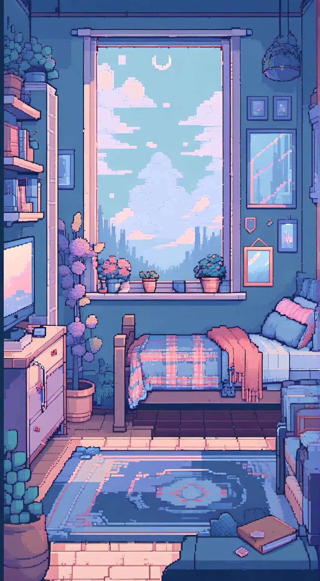 ai character: The vibe place background