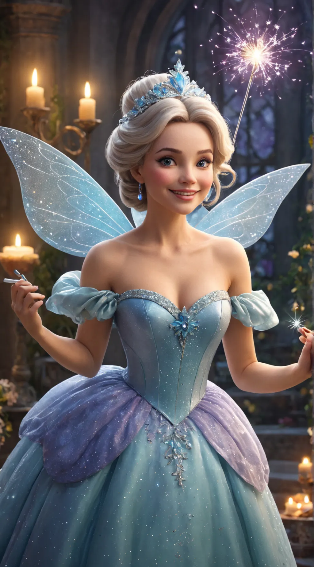 ai character: fairy  background