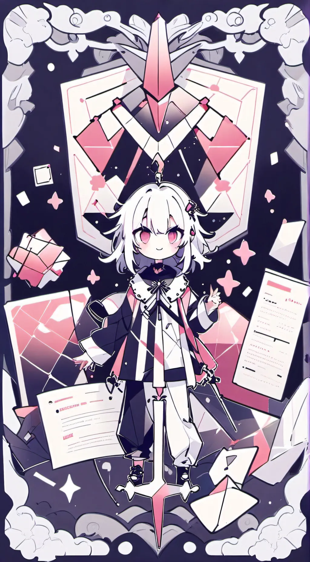 ai character: cube jsab background