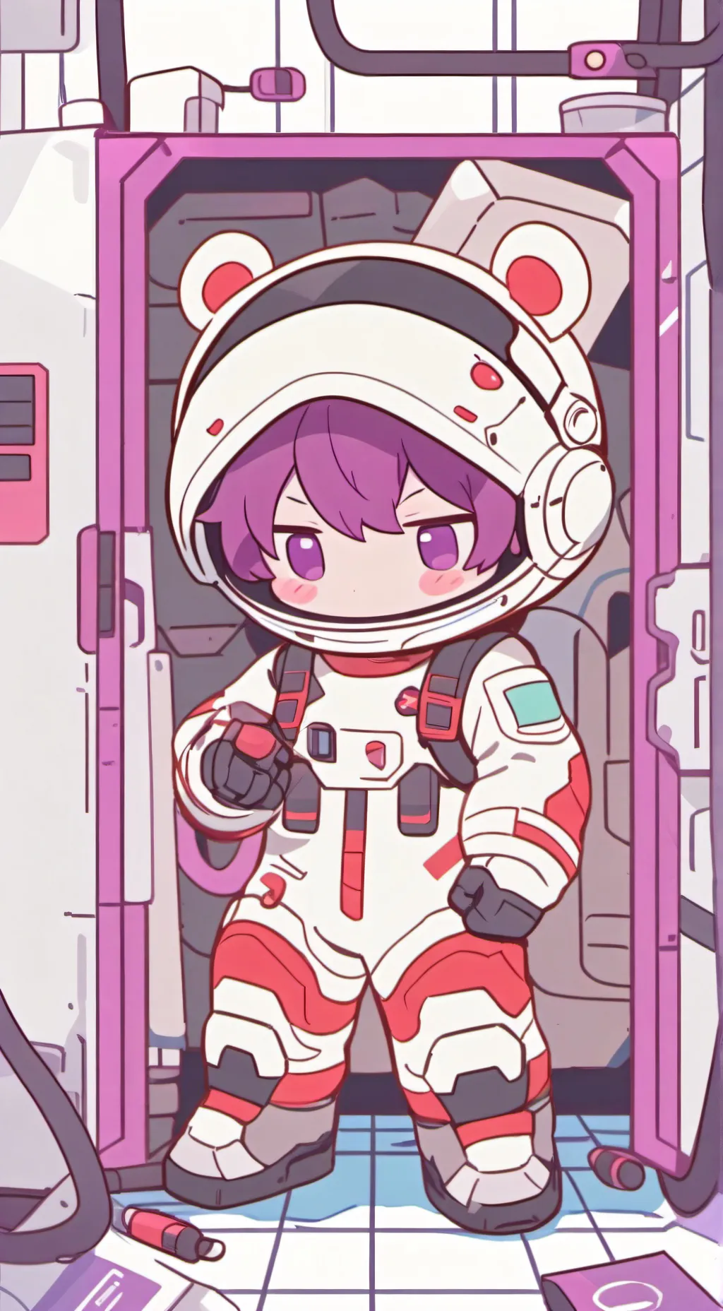 ai character: Amongus HideNSeekC background