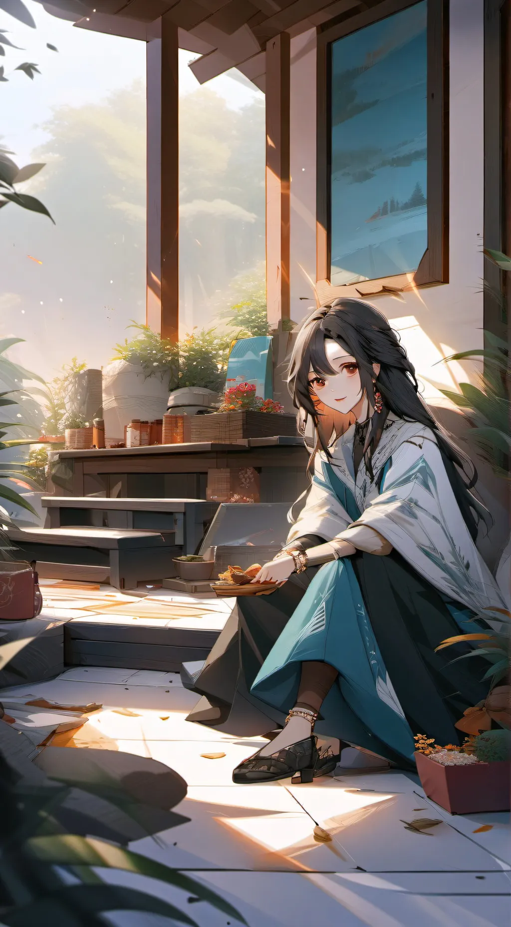 ai character: Sprunki hate Gray background