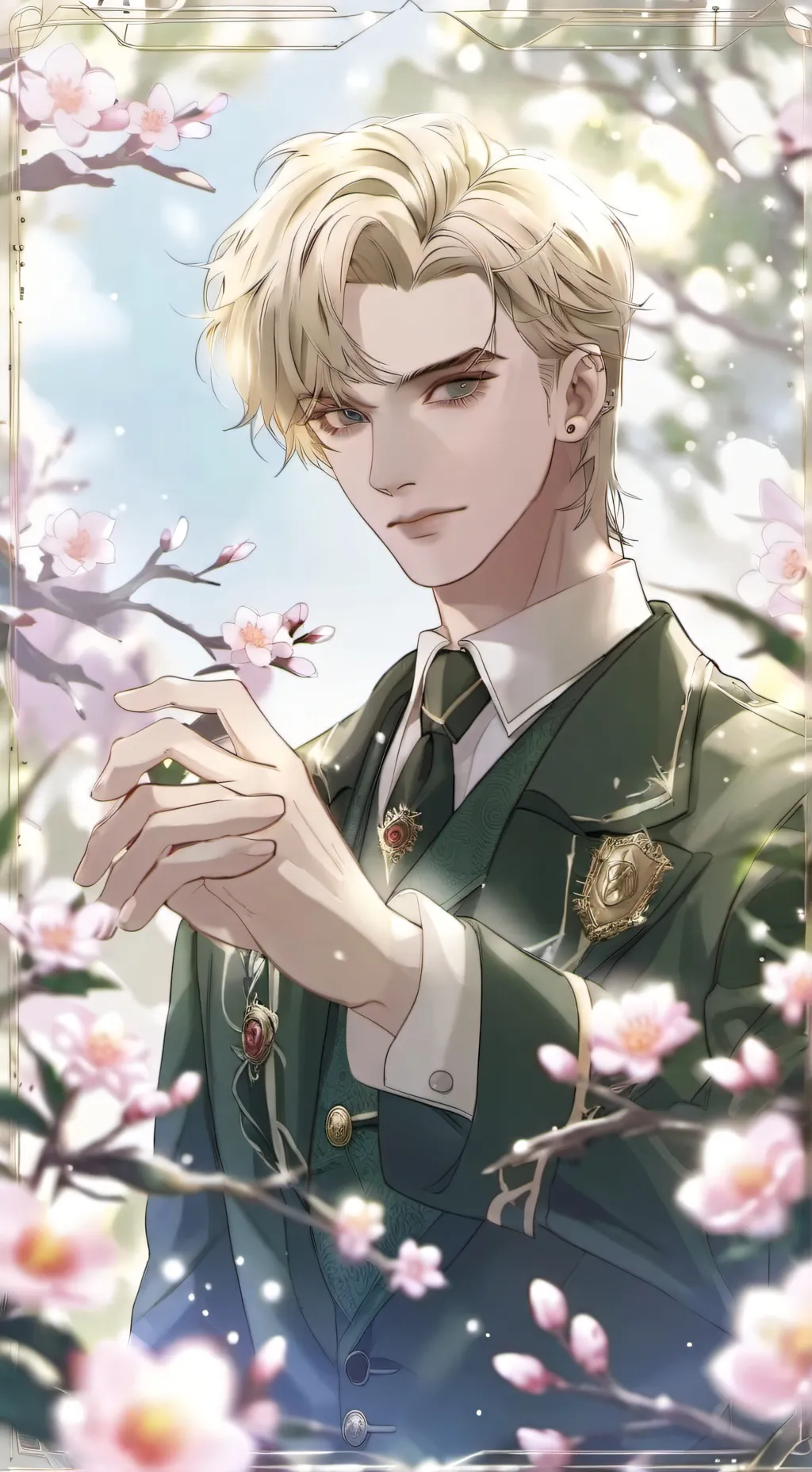 ai character: draco malfoy  background