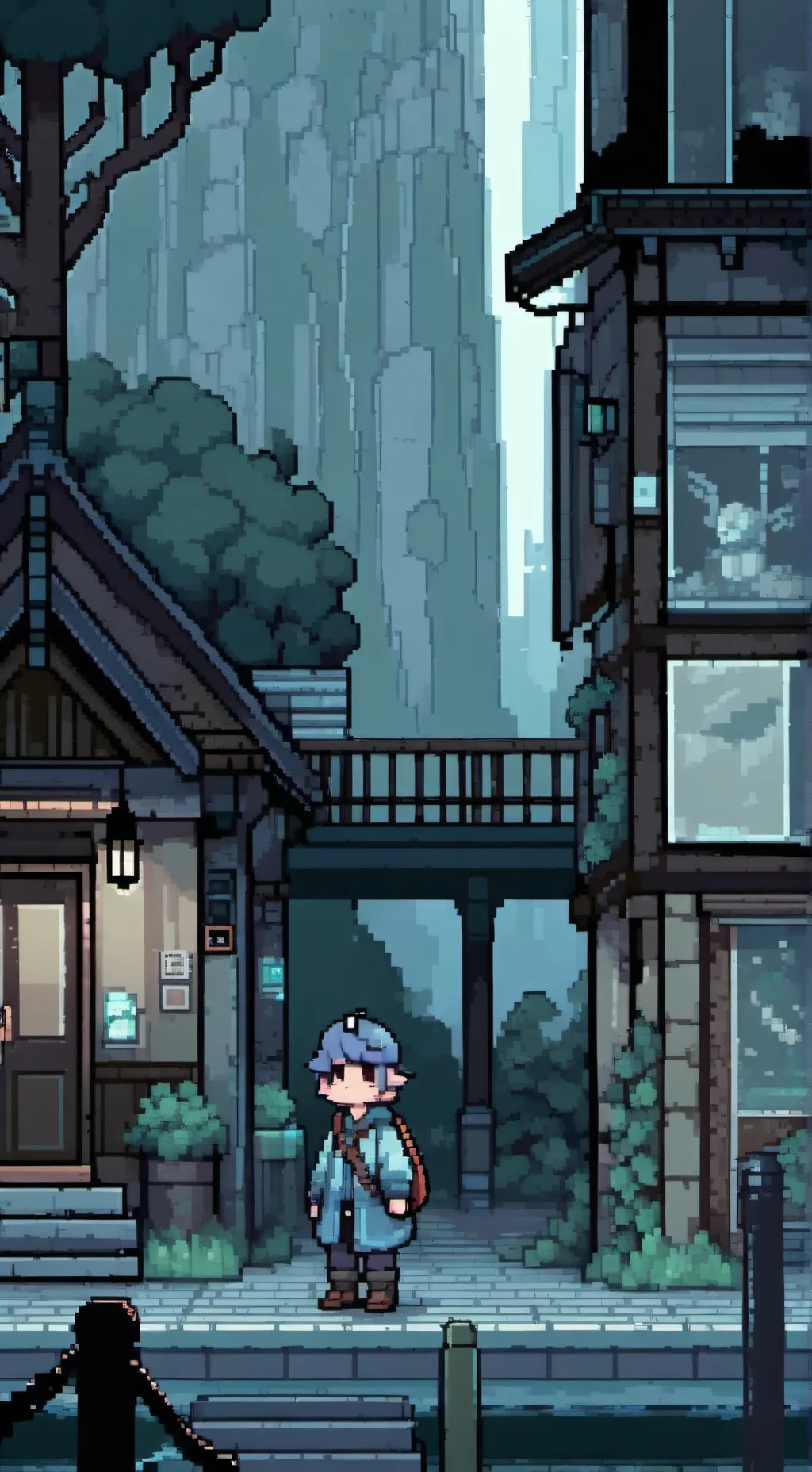 ai character: 2-D  background