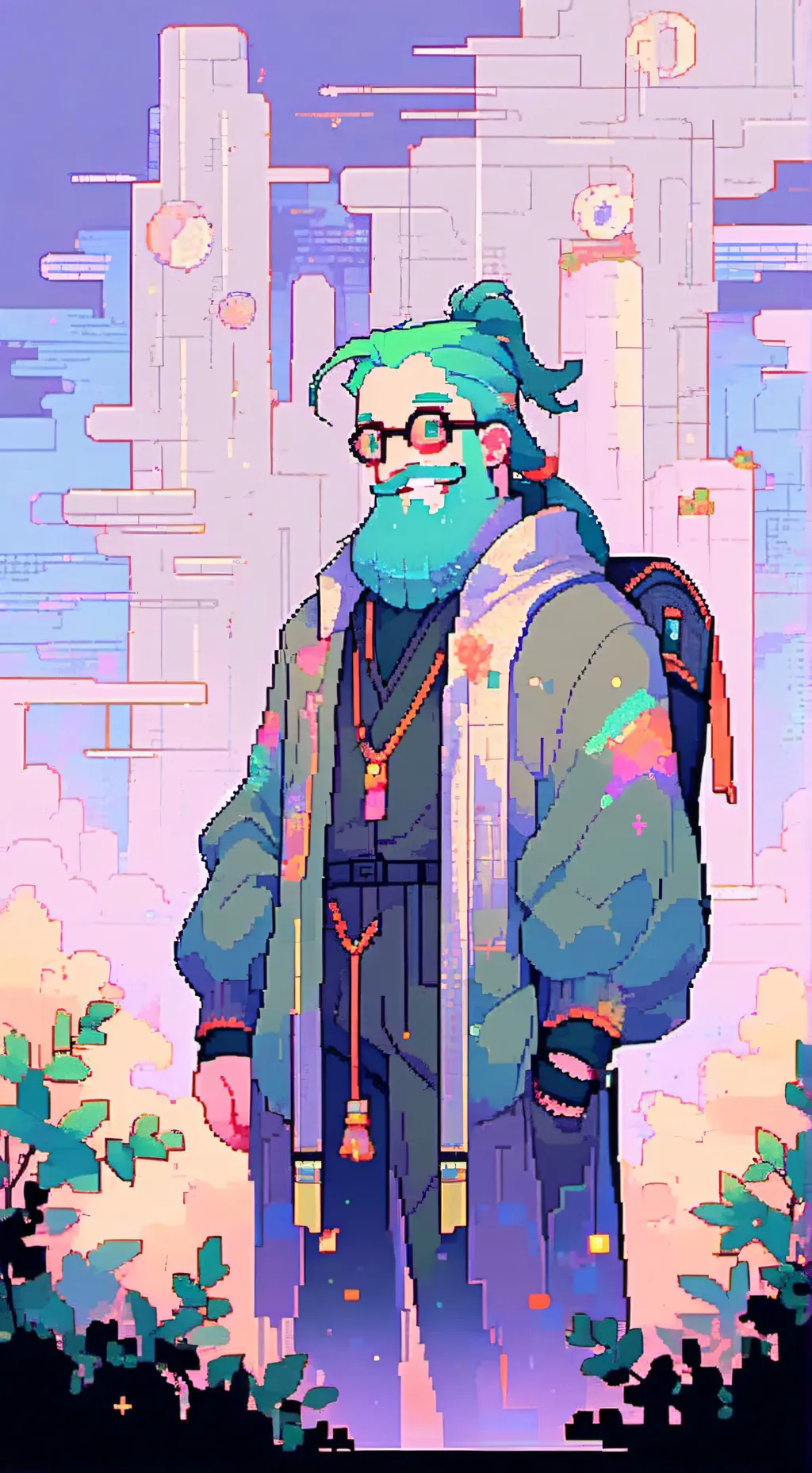 ai character: Doey  background