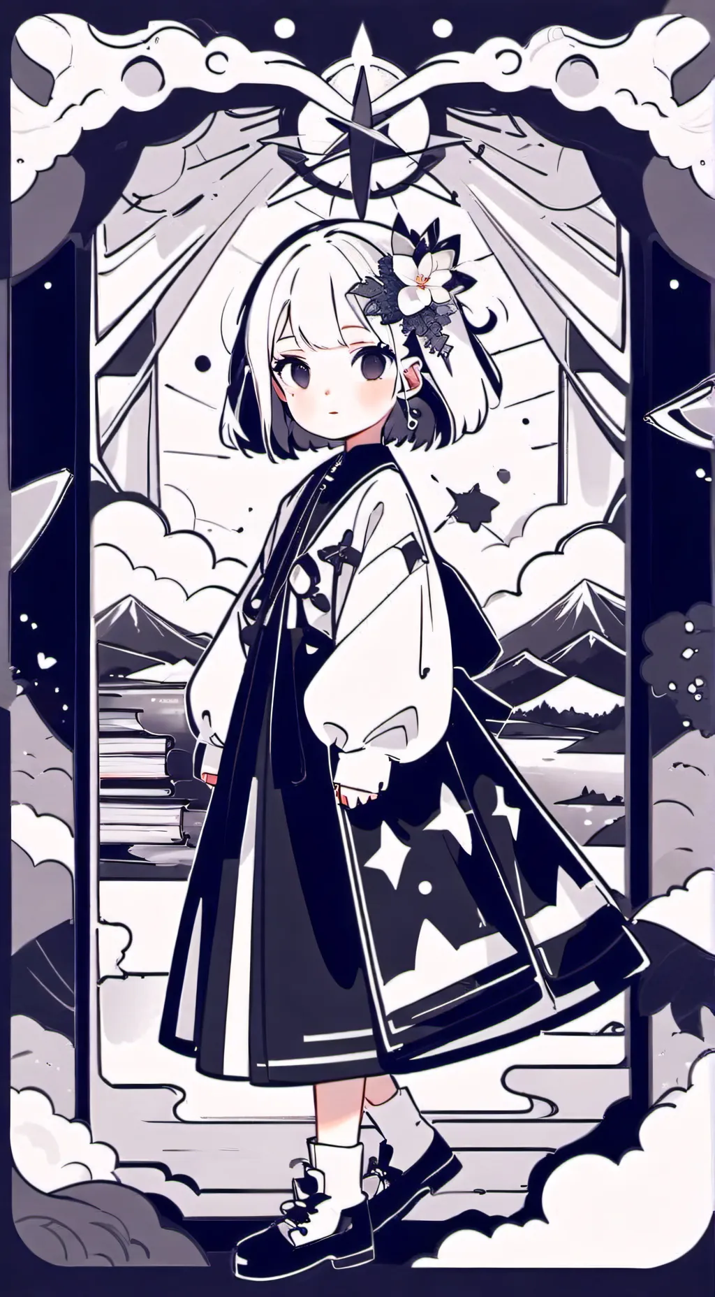 ai character: mean girl background