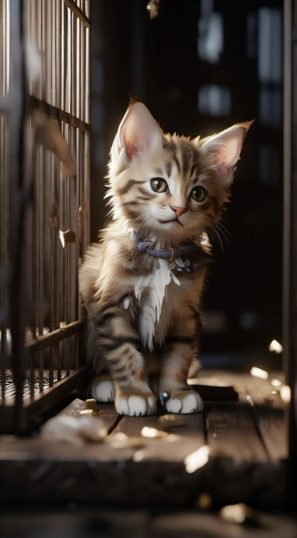 ai character: Funbot kitten background