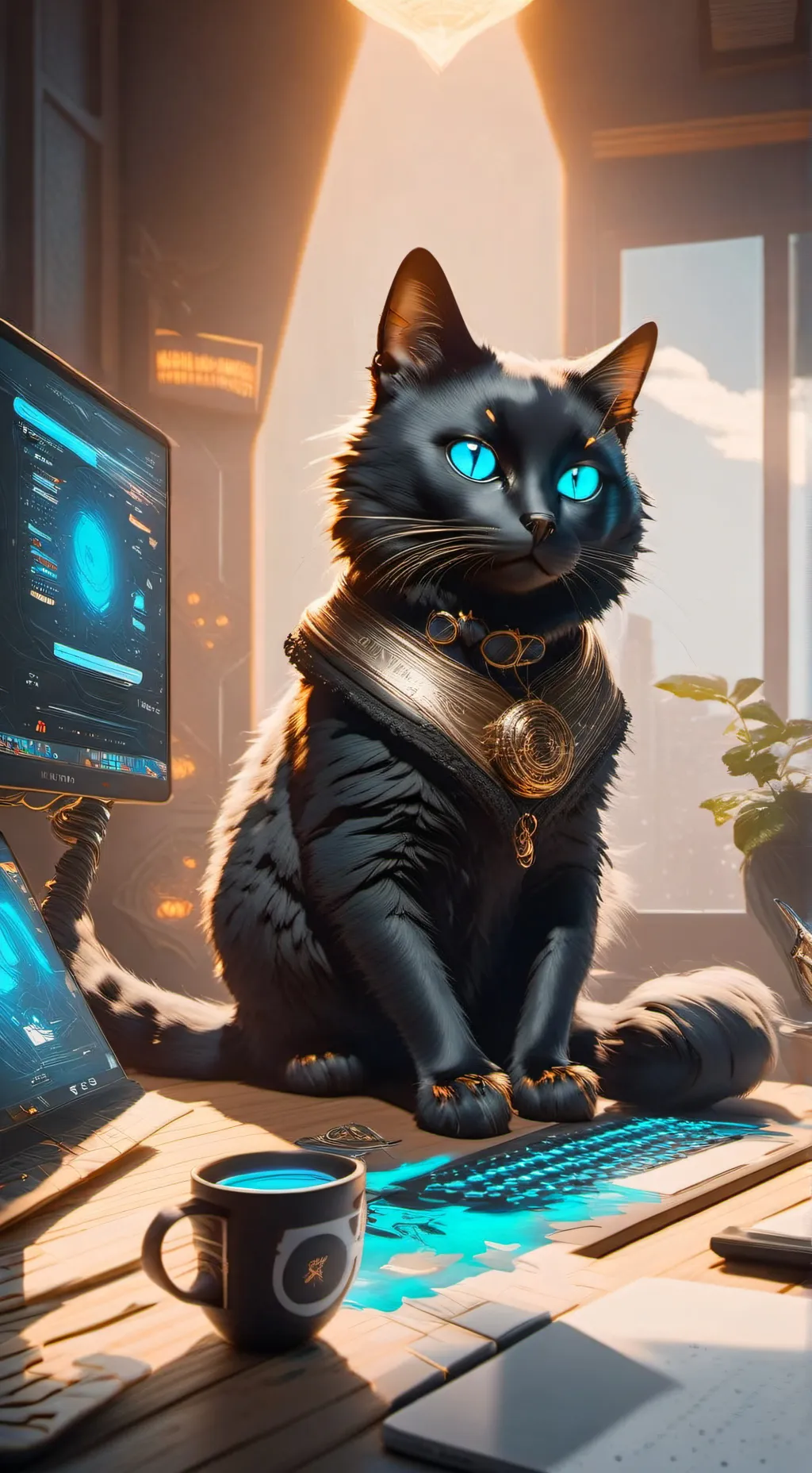 ai character: Pixel background