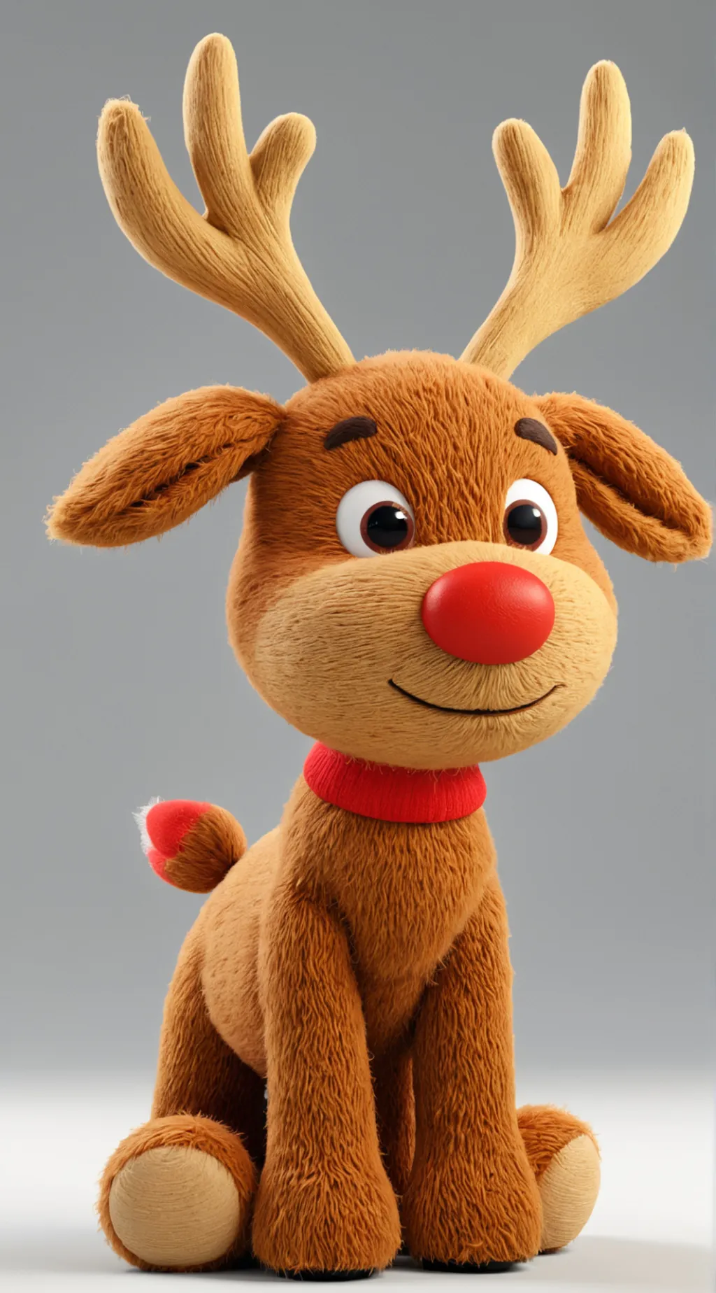 ai character: Rudolph the deer. background