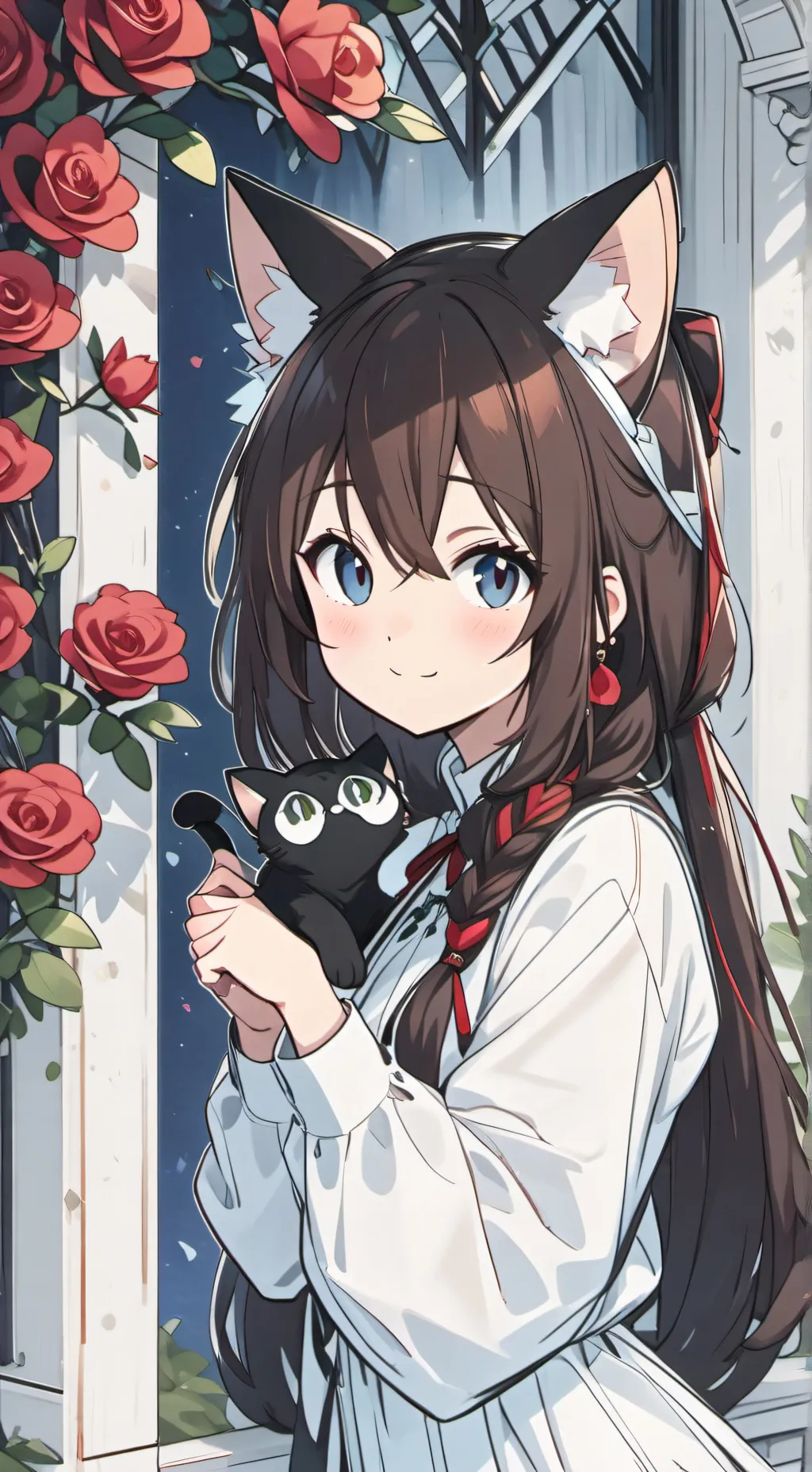 ai character: Rosy background