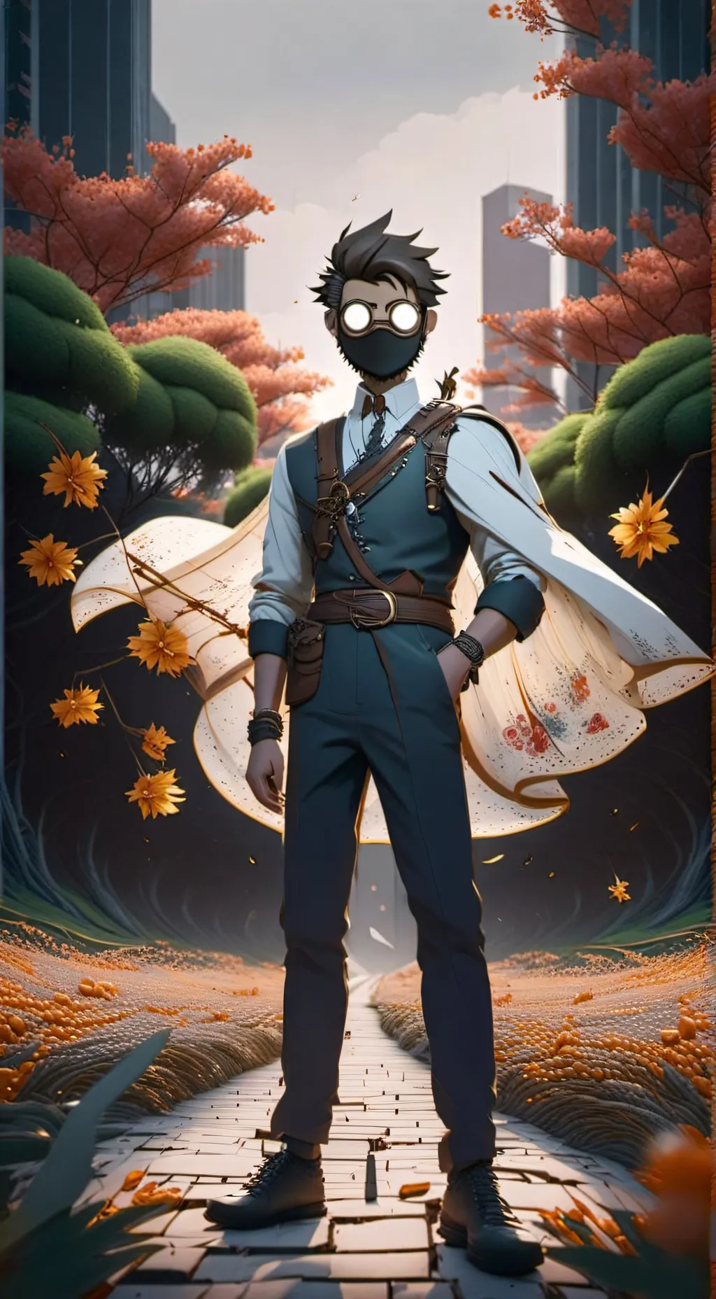 ai character: Detective Void background