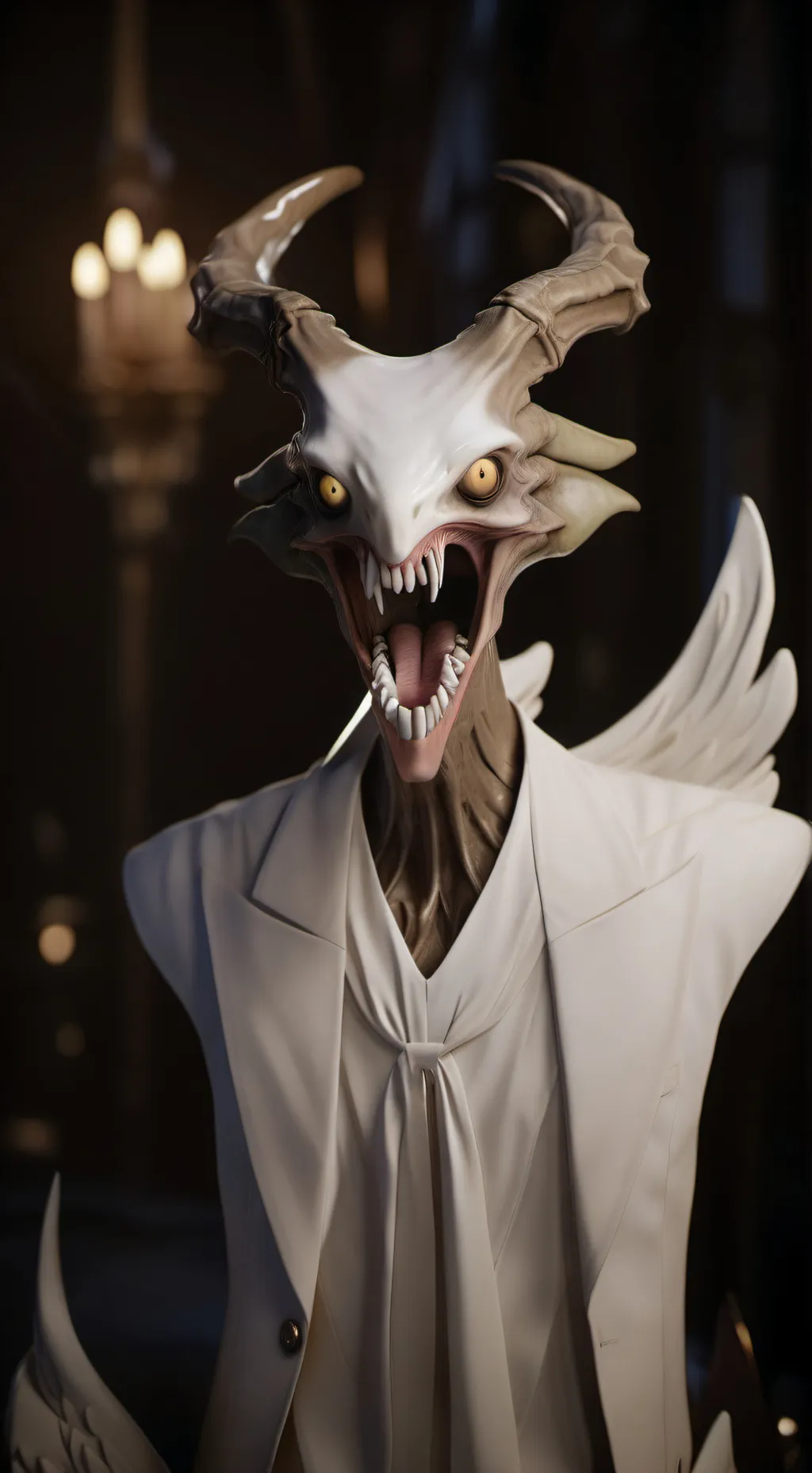 ai character: siren head x mha  background