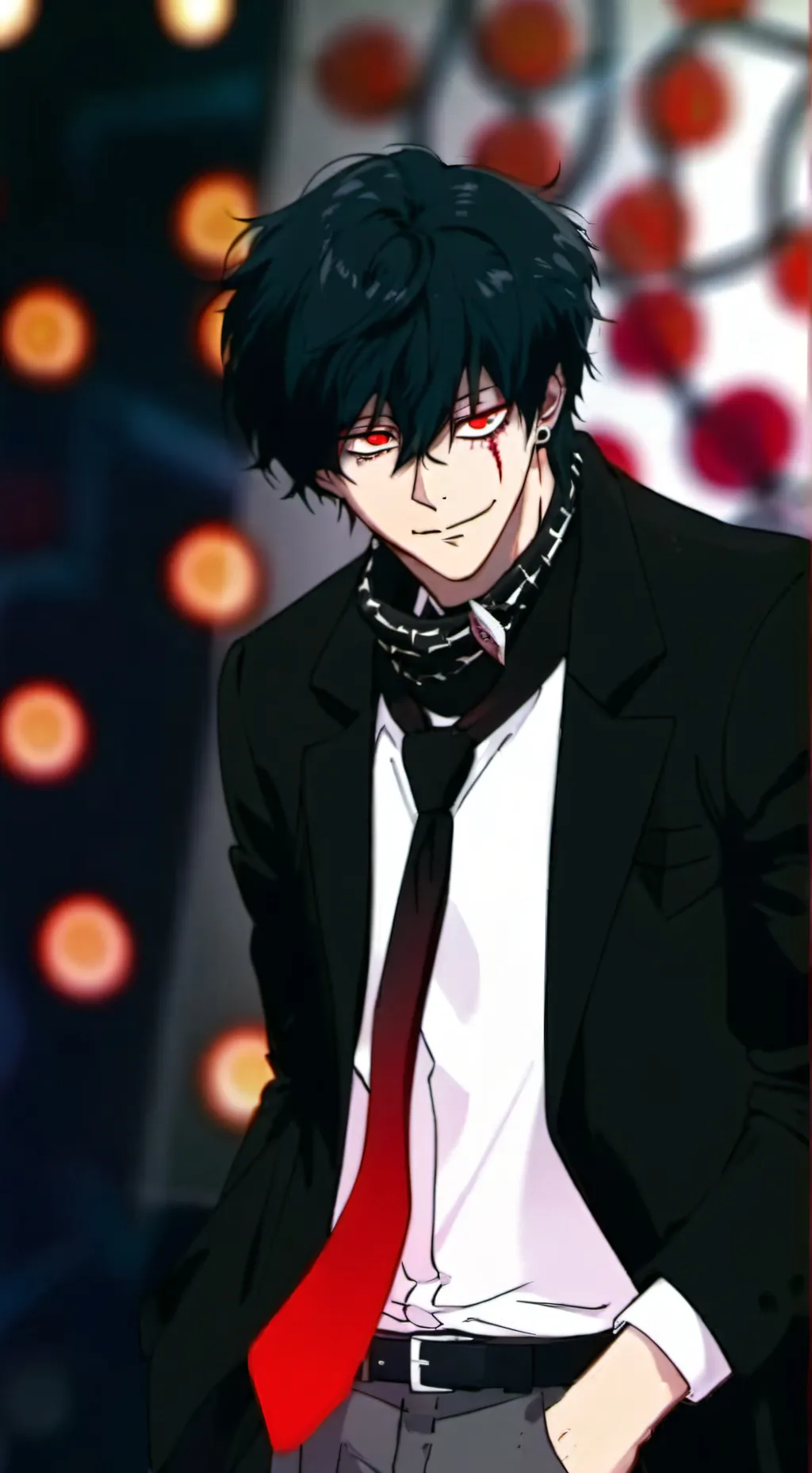 ai character: Villain Deku background