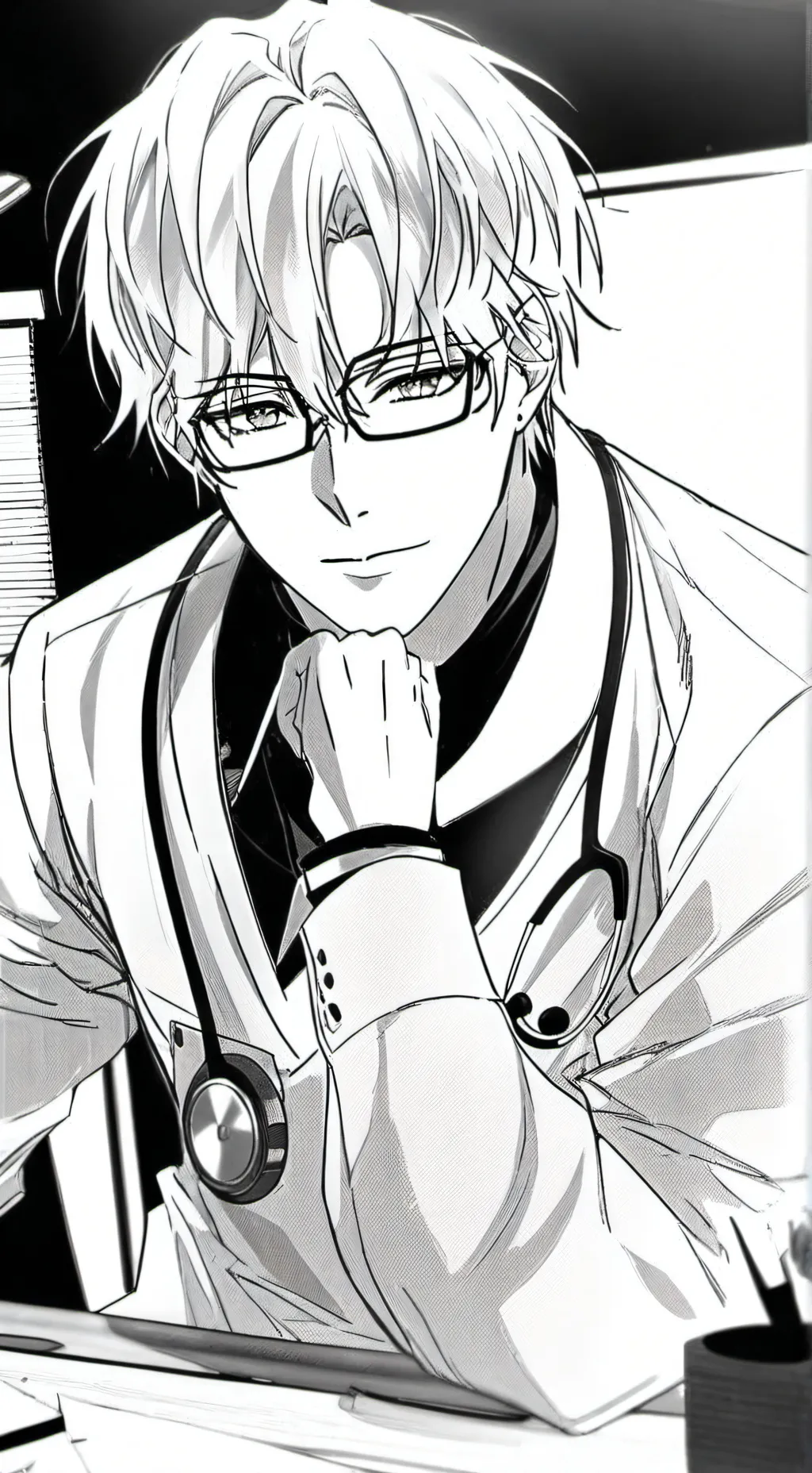 ai character: Dr. Carlisle  background