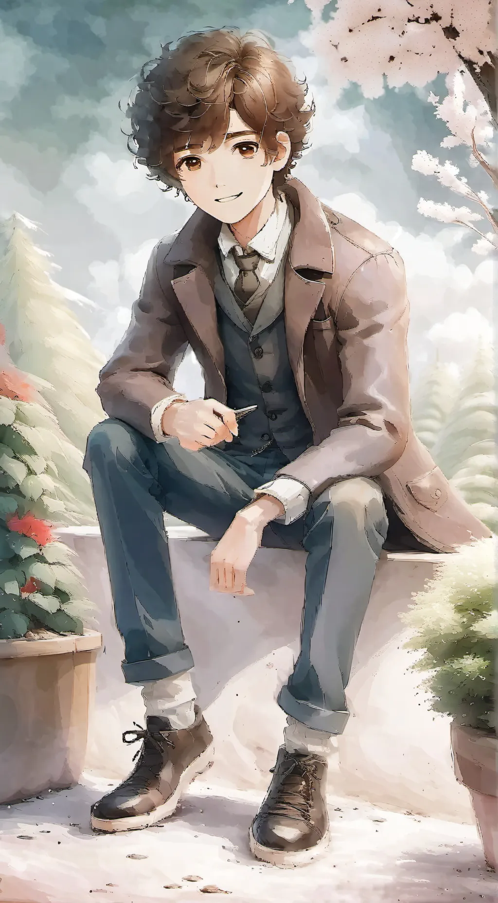 ai character: Harry  background