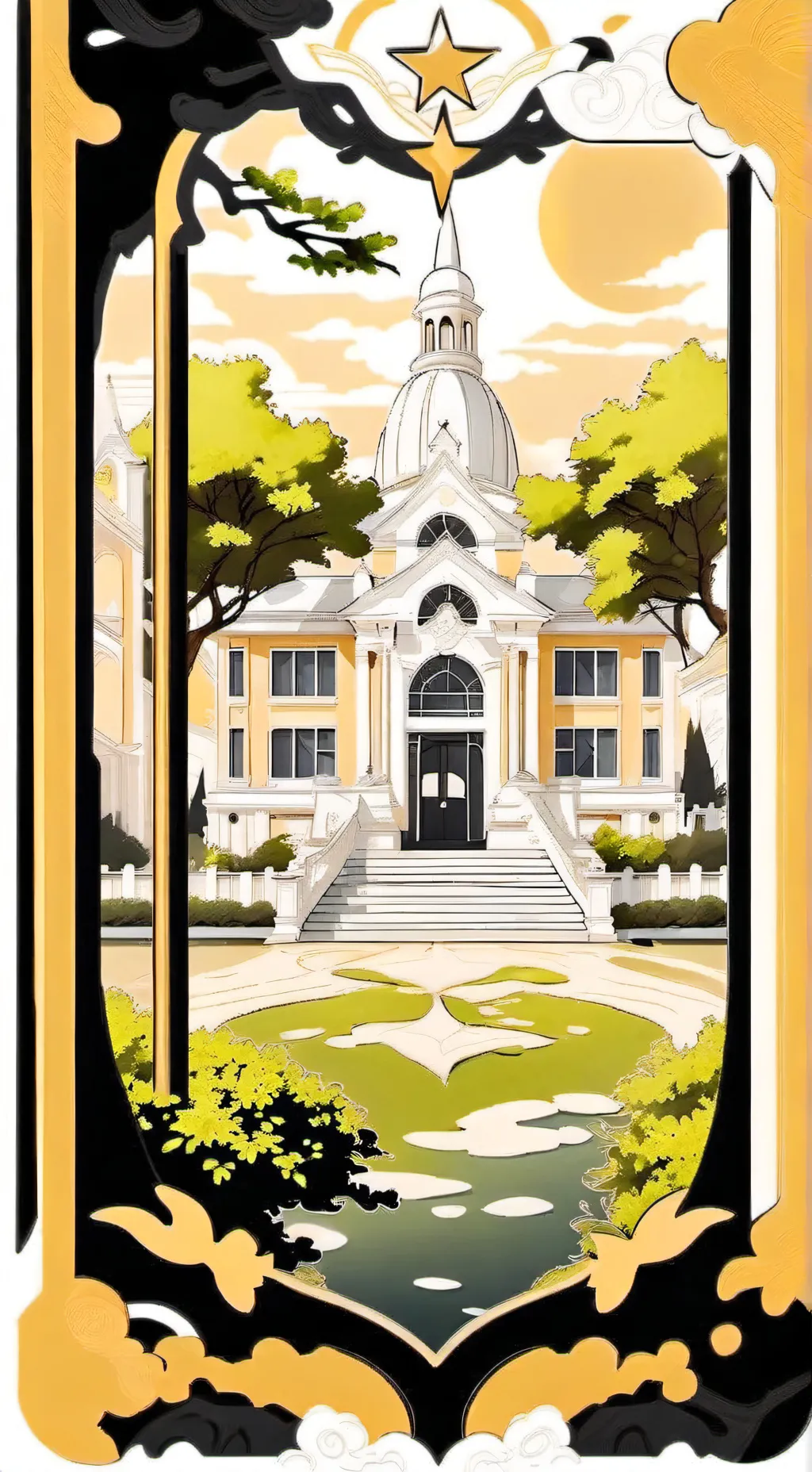 ai character: escuela  background