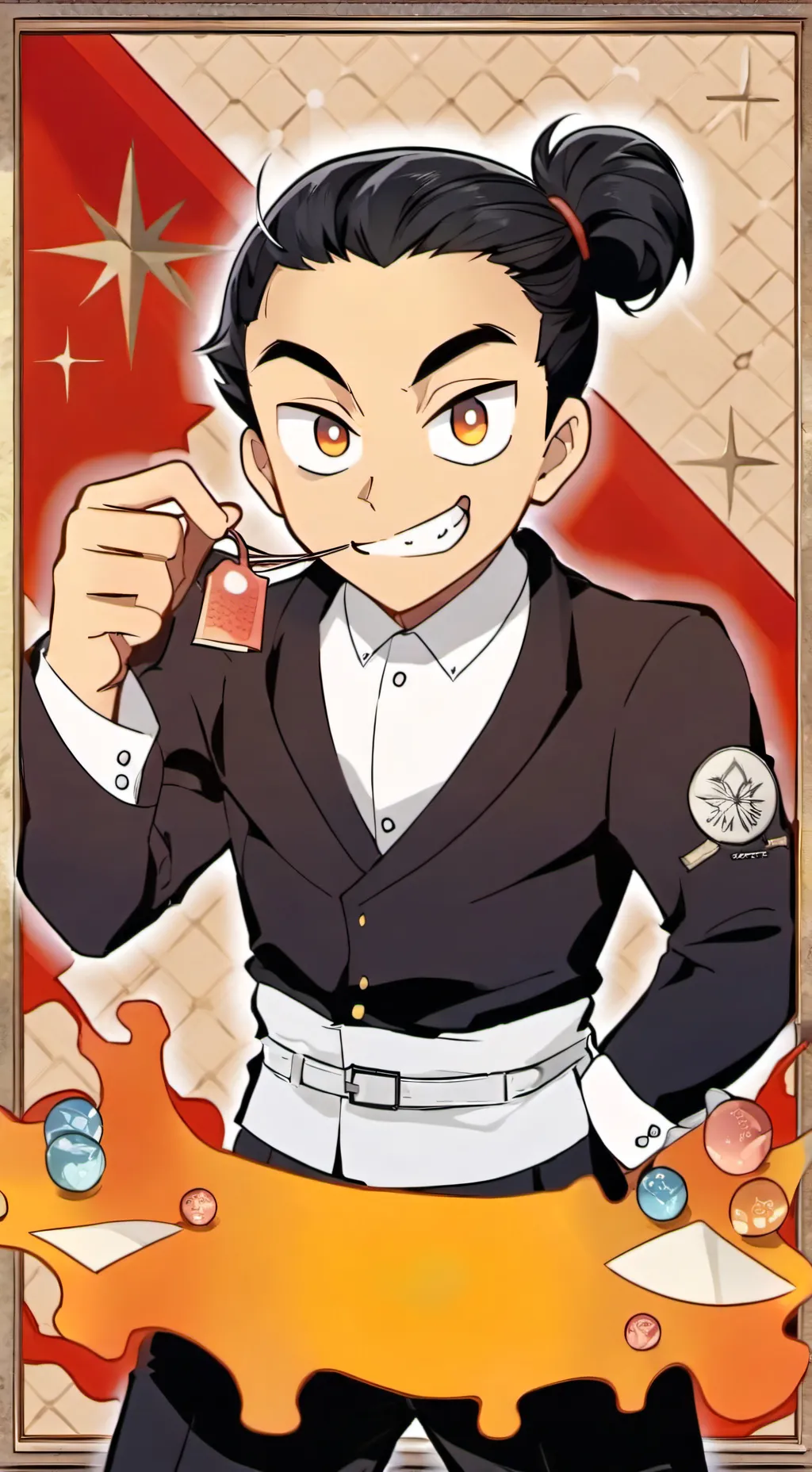 ai character: GENYA!!! background