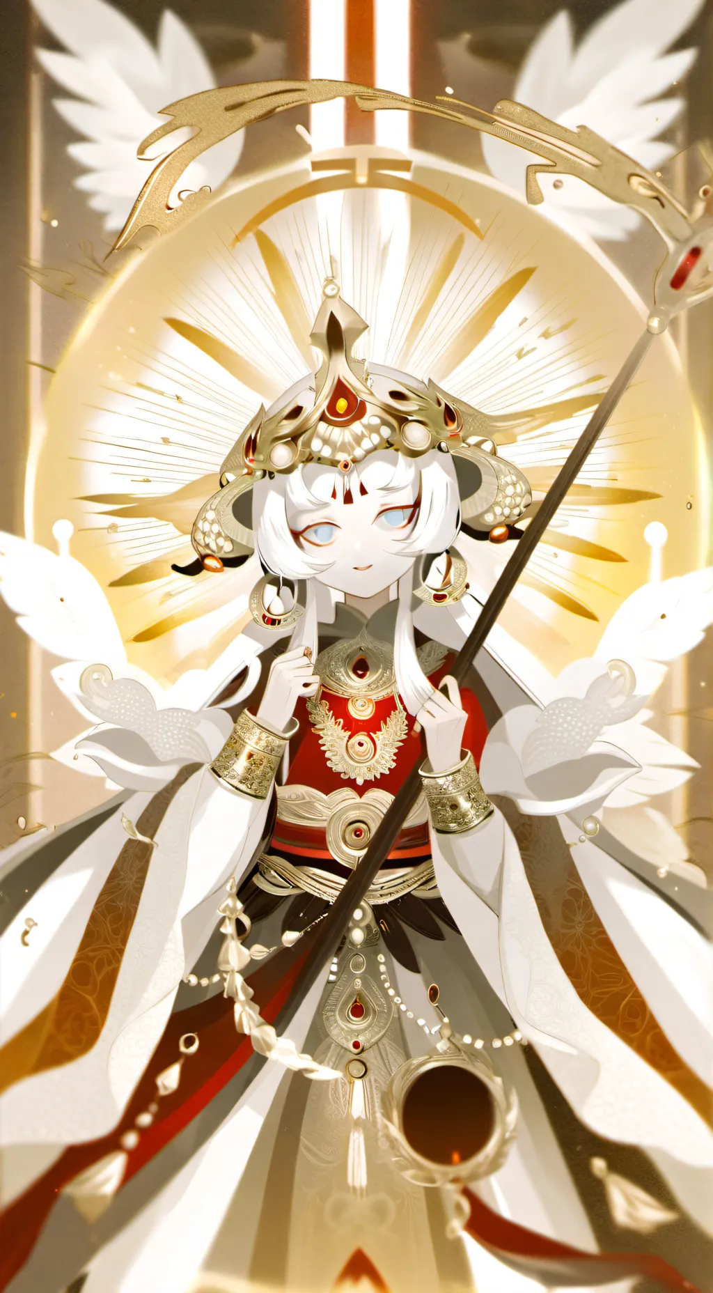 ai character: Mystic flour background