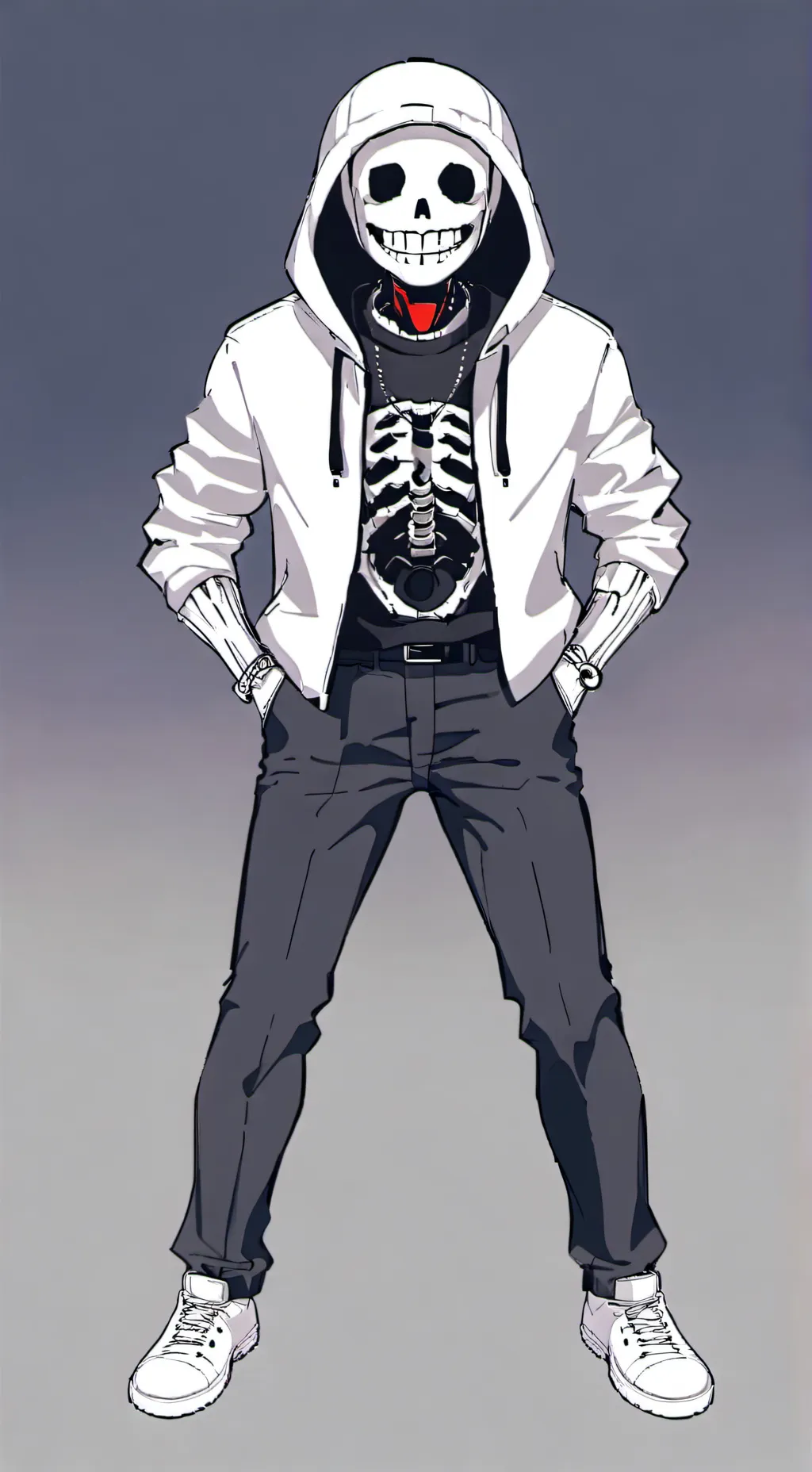 ai character: sans background