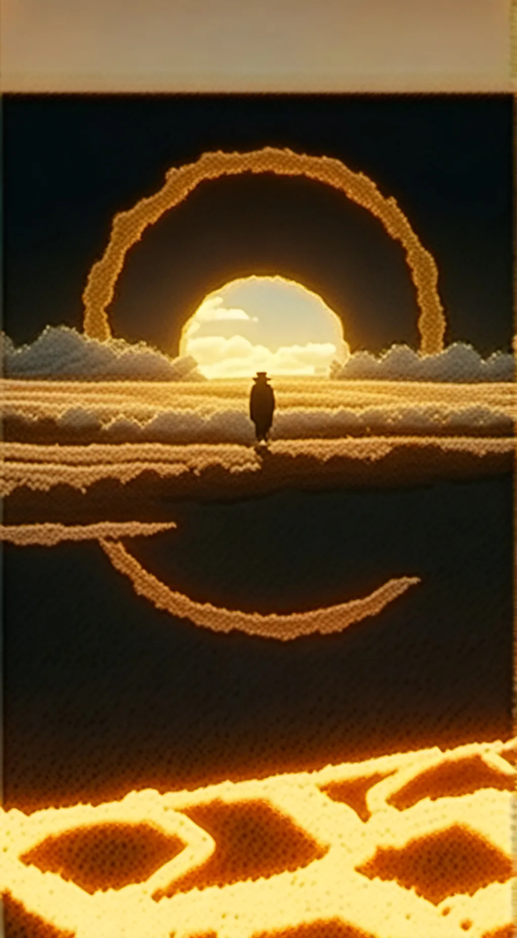 ai character: moon background