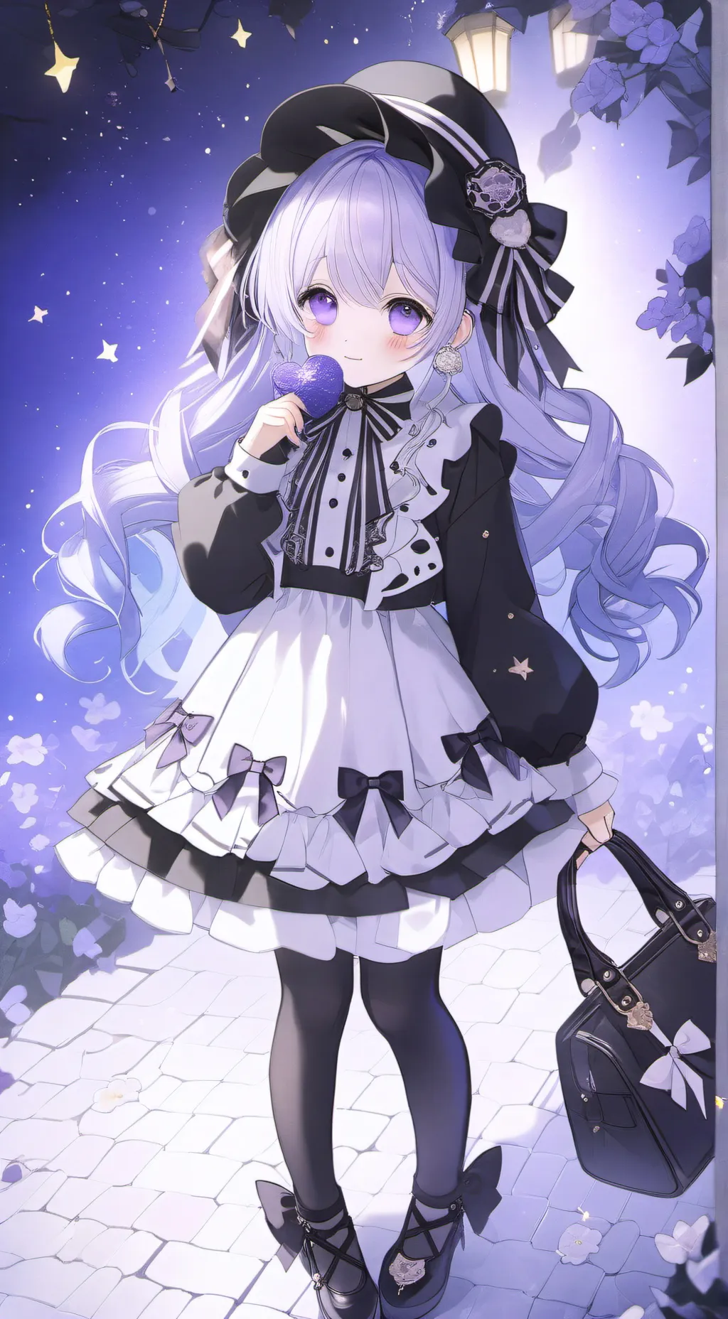 ai character: Moonflower :3  background
