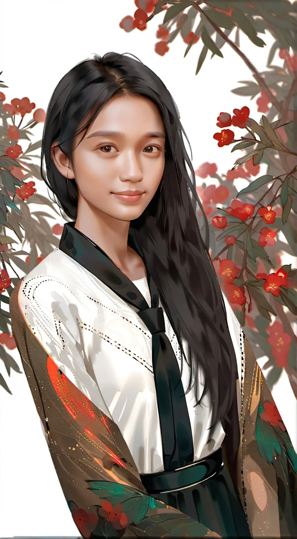 ai character: Ashley  background