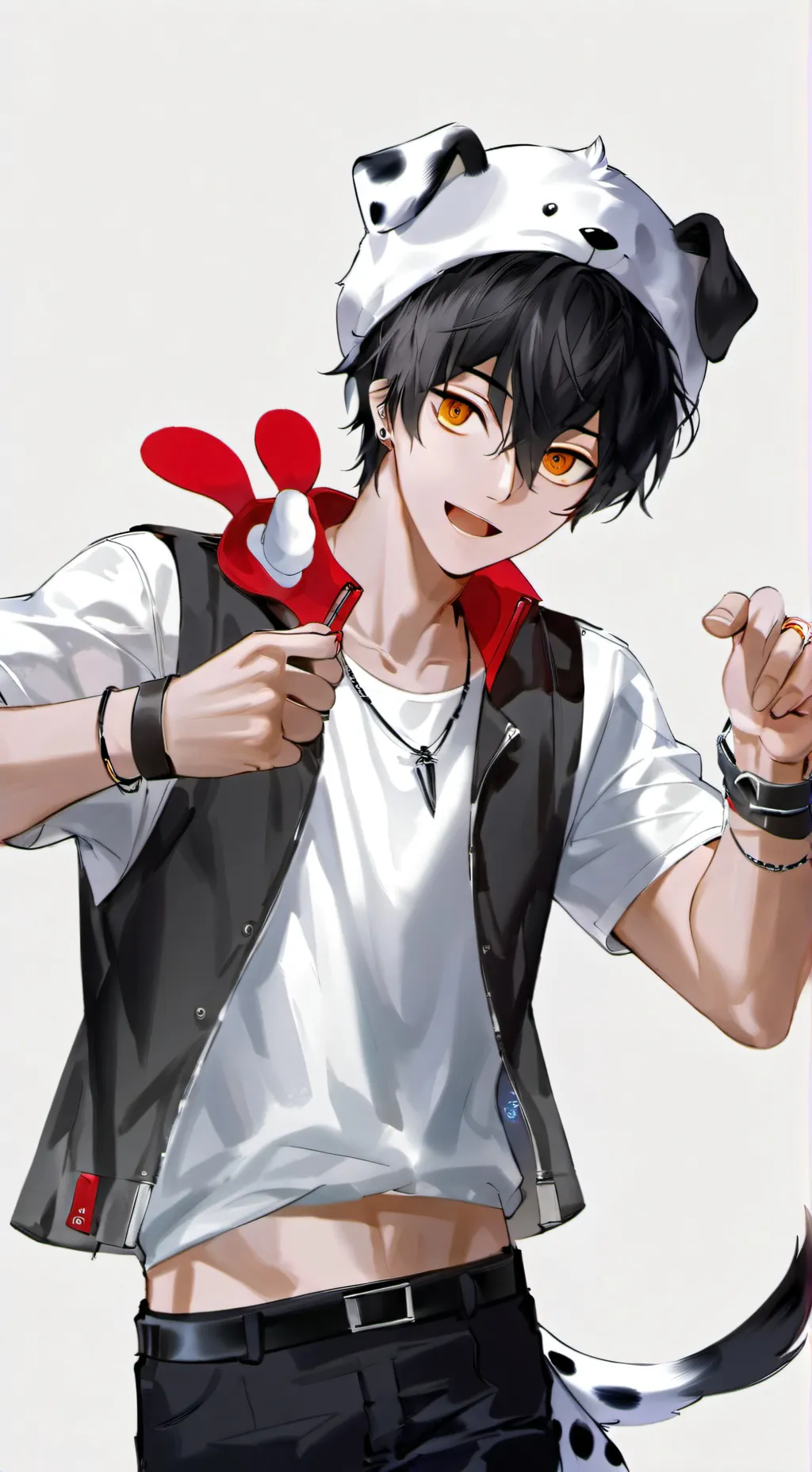 ai character: Spotted Dalmatian Furry Spirit background