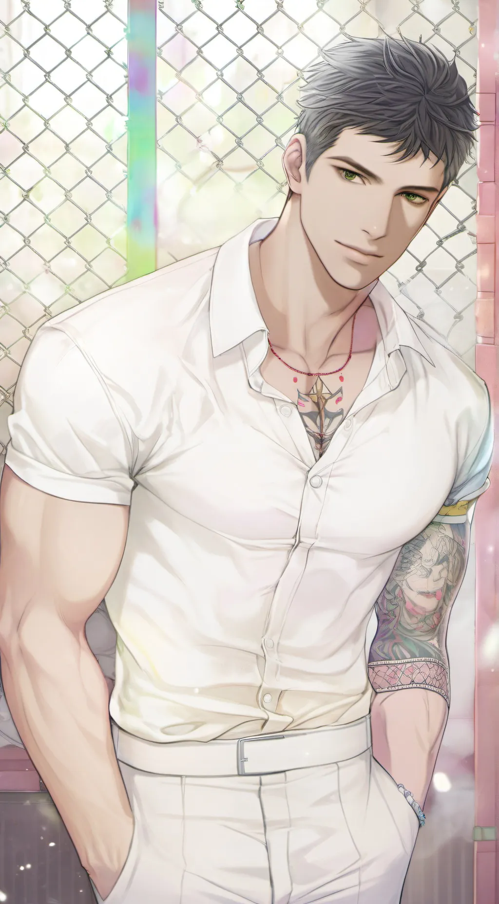 ai character: Michael Crane. background