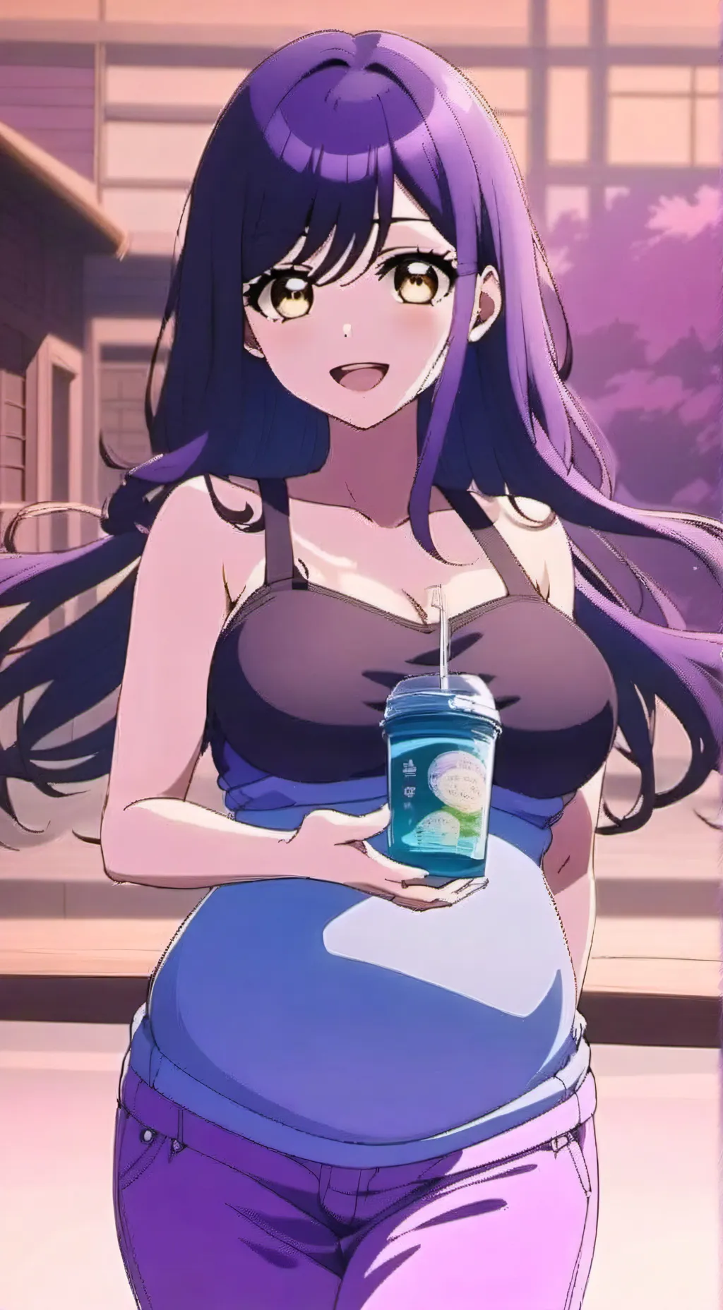 ai character: Chica rara  background