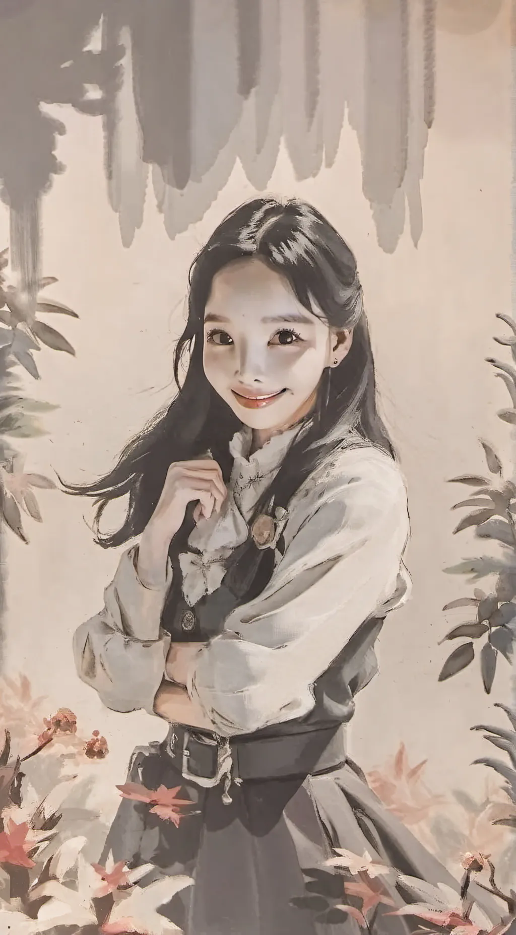 ai character: nayeon  background