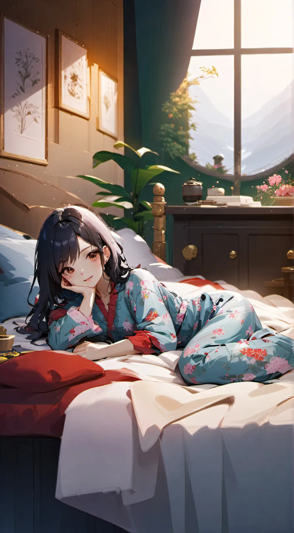 ai character: you wet the bed background