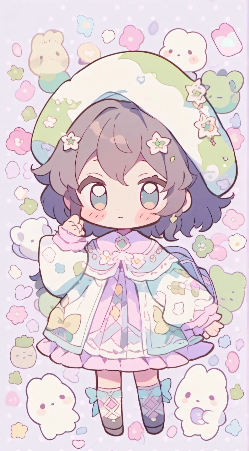 ai character: F3NNY background