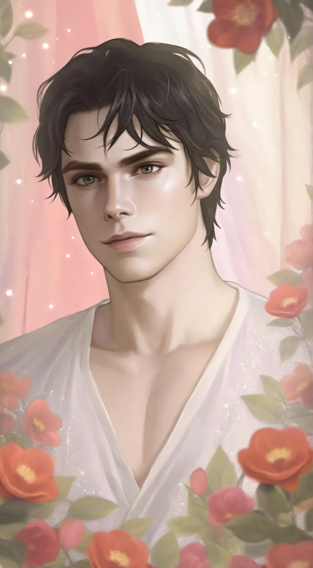ai character: Damon  background