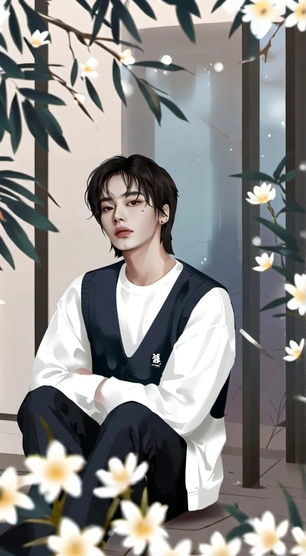 ai character: Hyunjin background