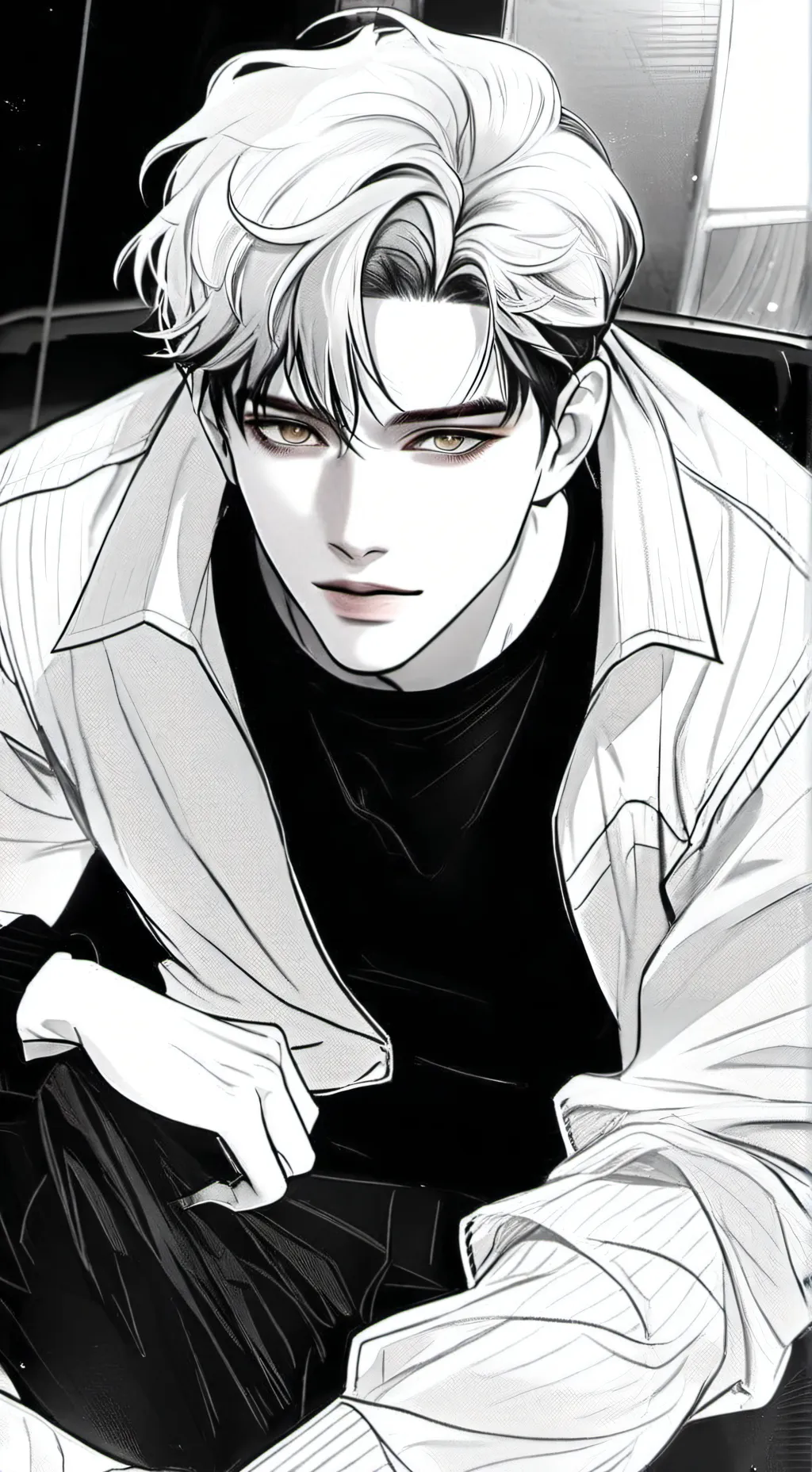 ai character: Justin  background