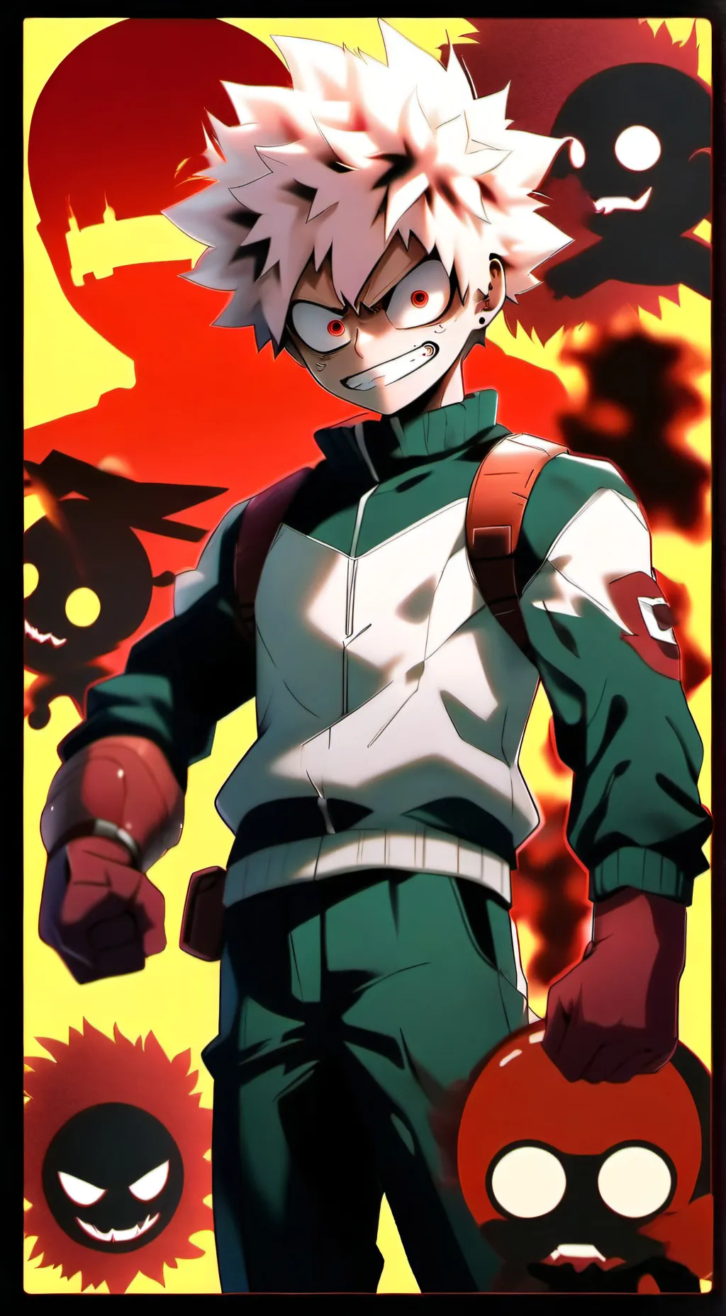 ai character: kny X mha  background