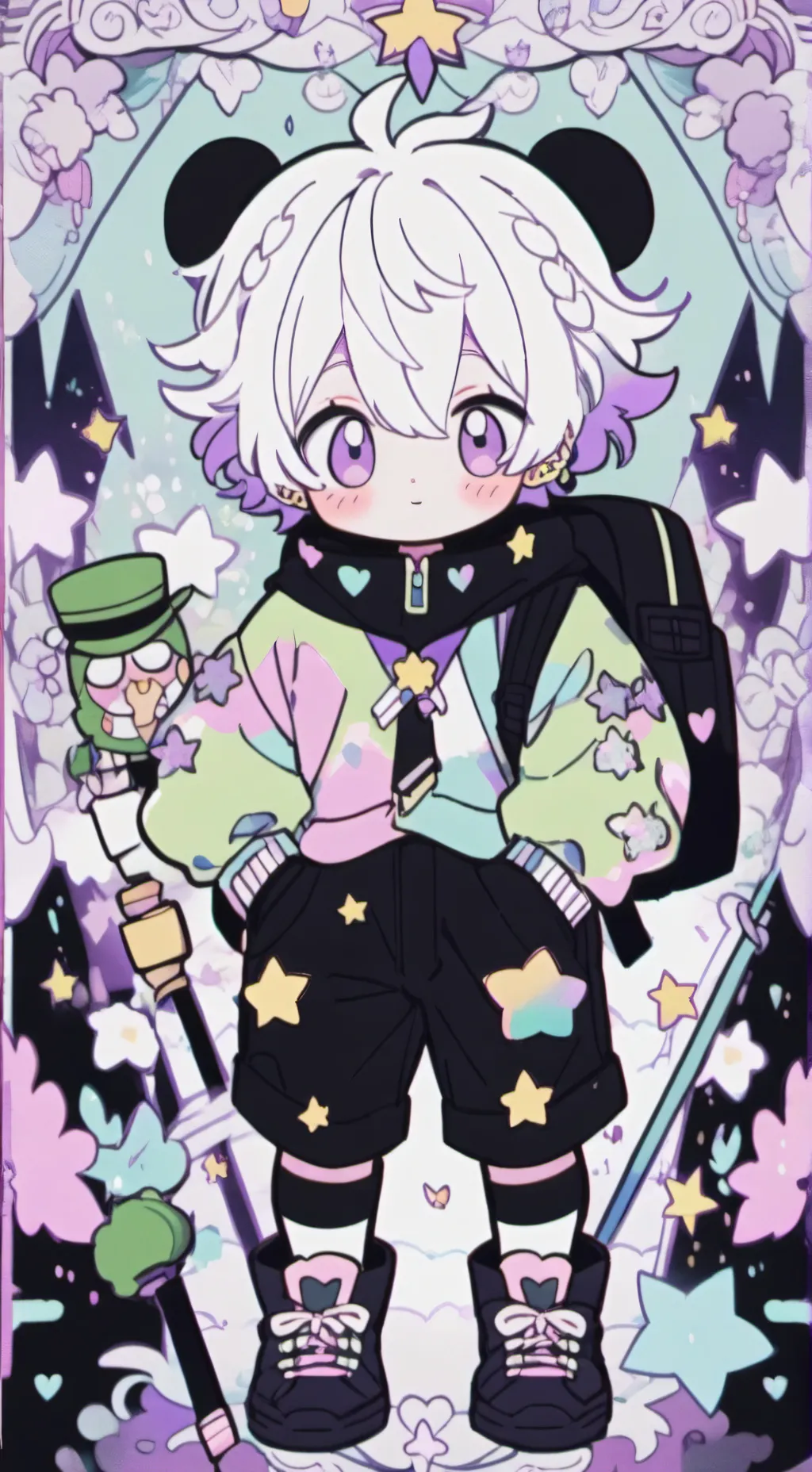 ai character: bakugo x you background