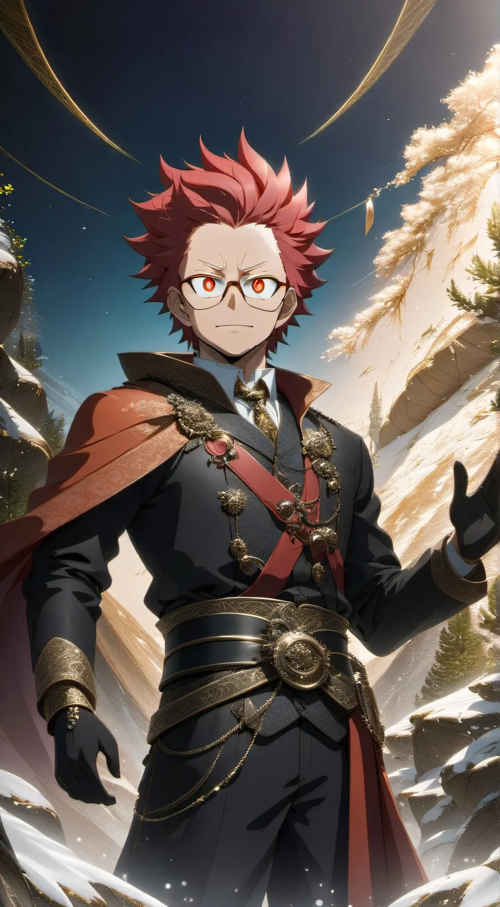 ai character: Kirishima  background