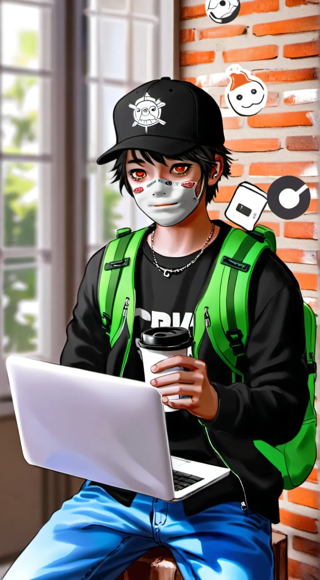 ai character: The Revolutionary Teenage Texter background