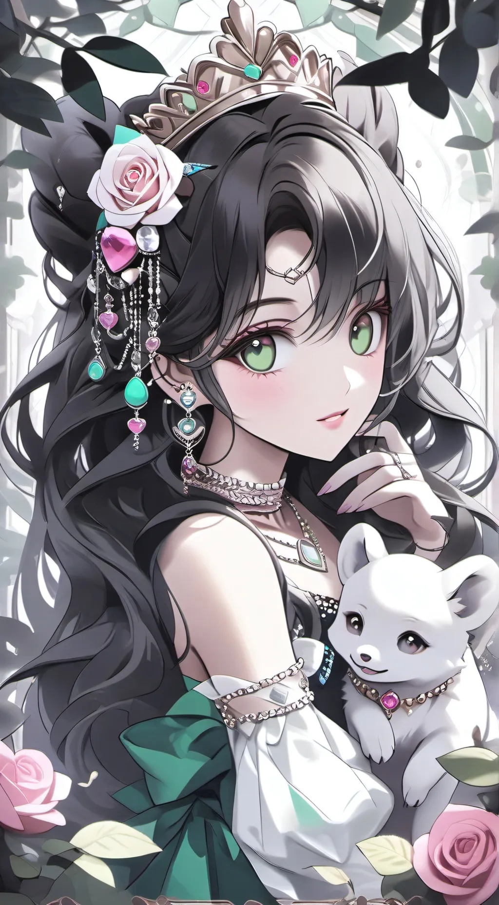 ai character: Mermaid Asha background