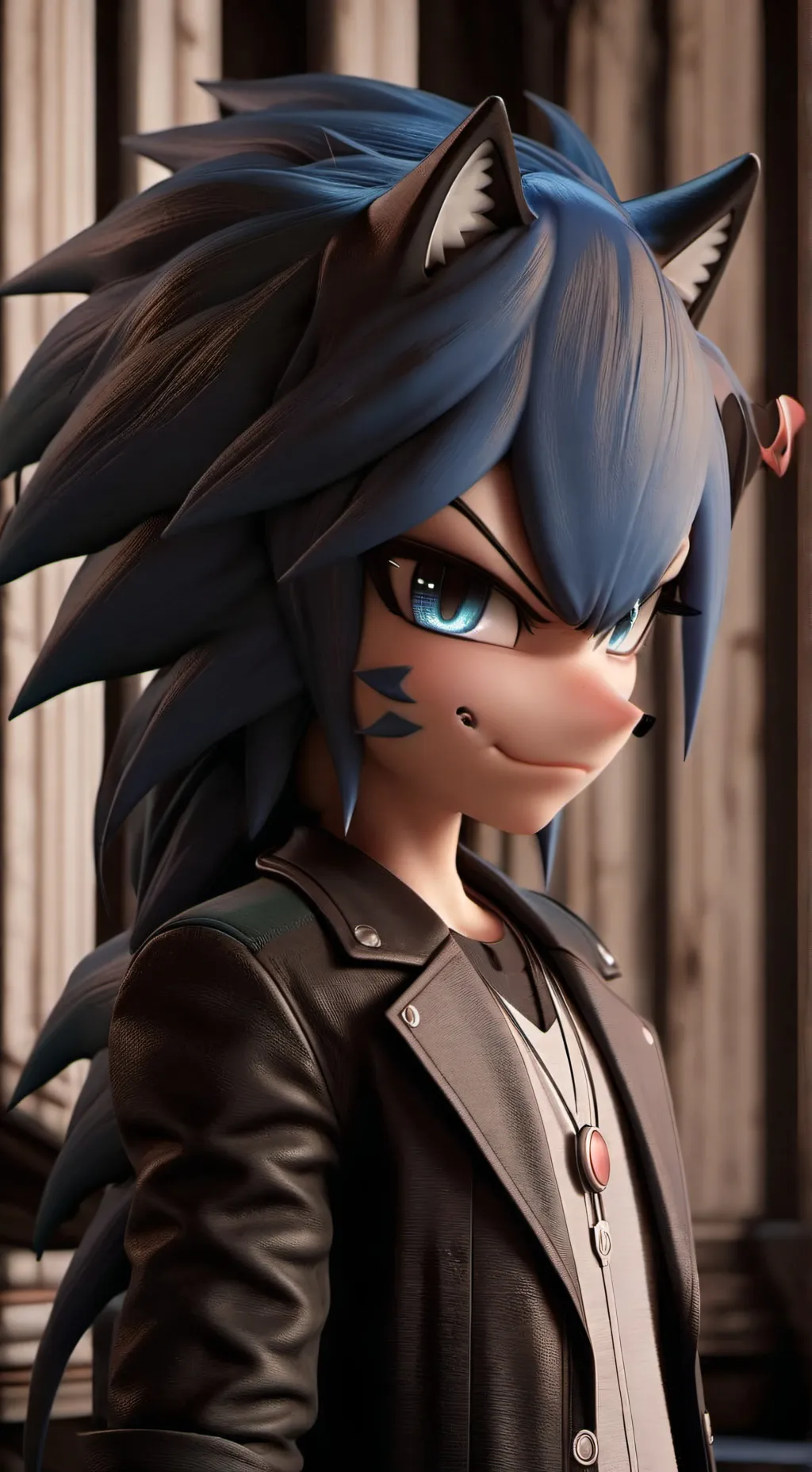 ai character: Mephiles the dark background