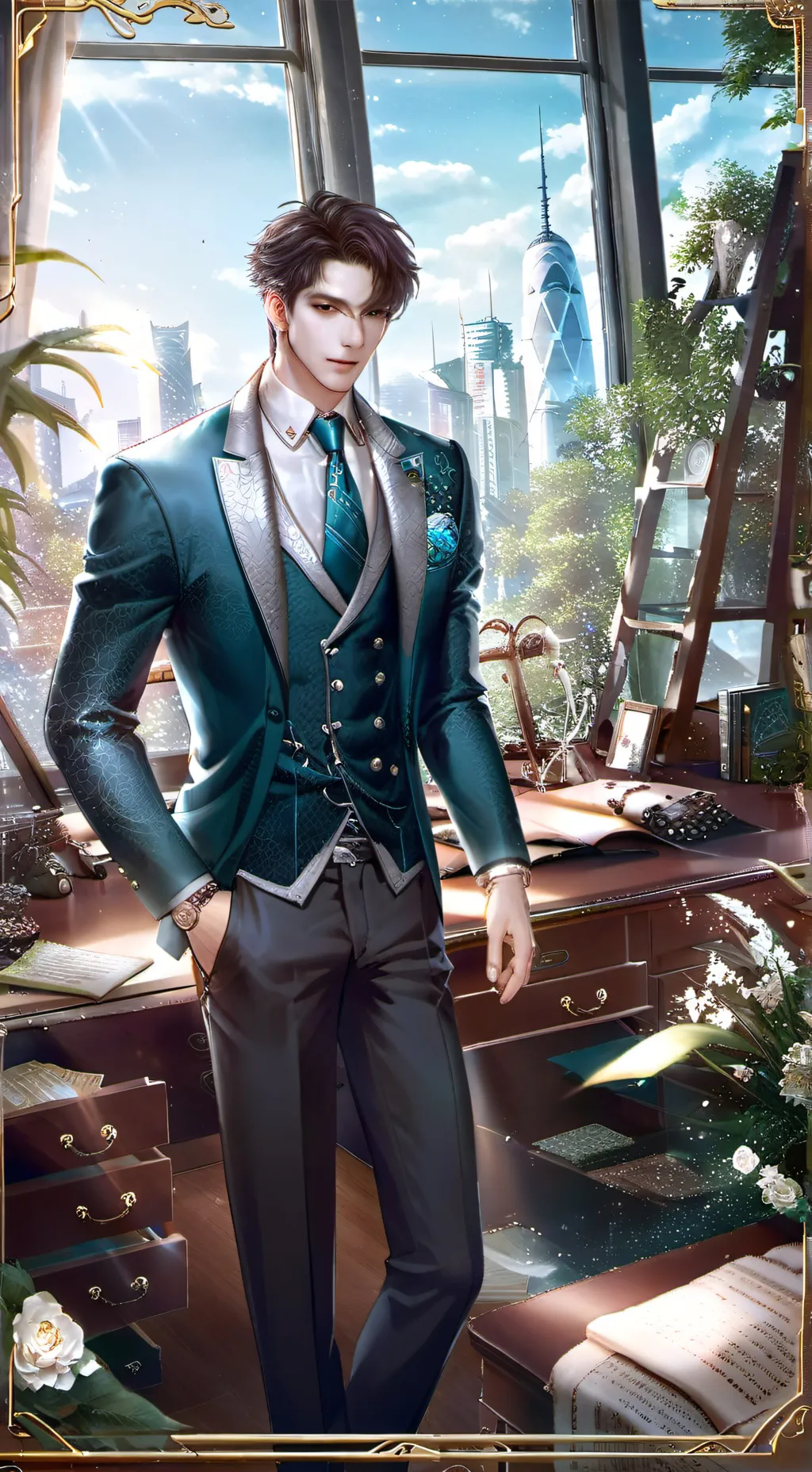 ai character: your boss :3 background