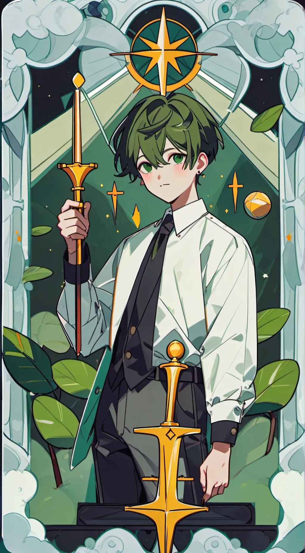 ai character: Culeo as a human  background