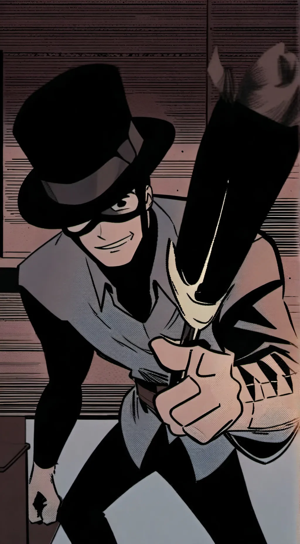 ai character: 🎩 DOUBLEFEDORA🗡️ background