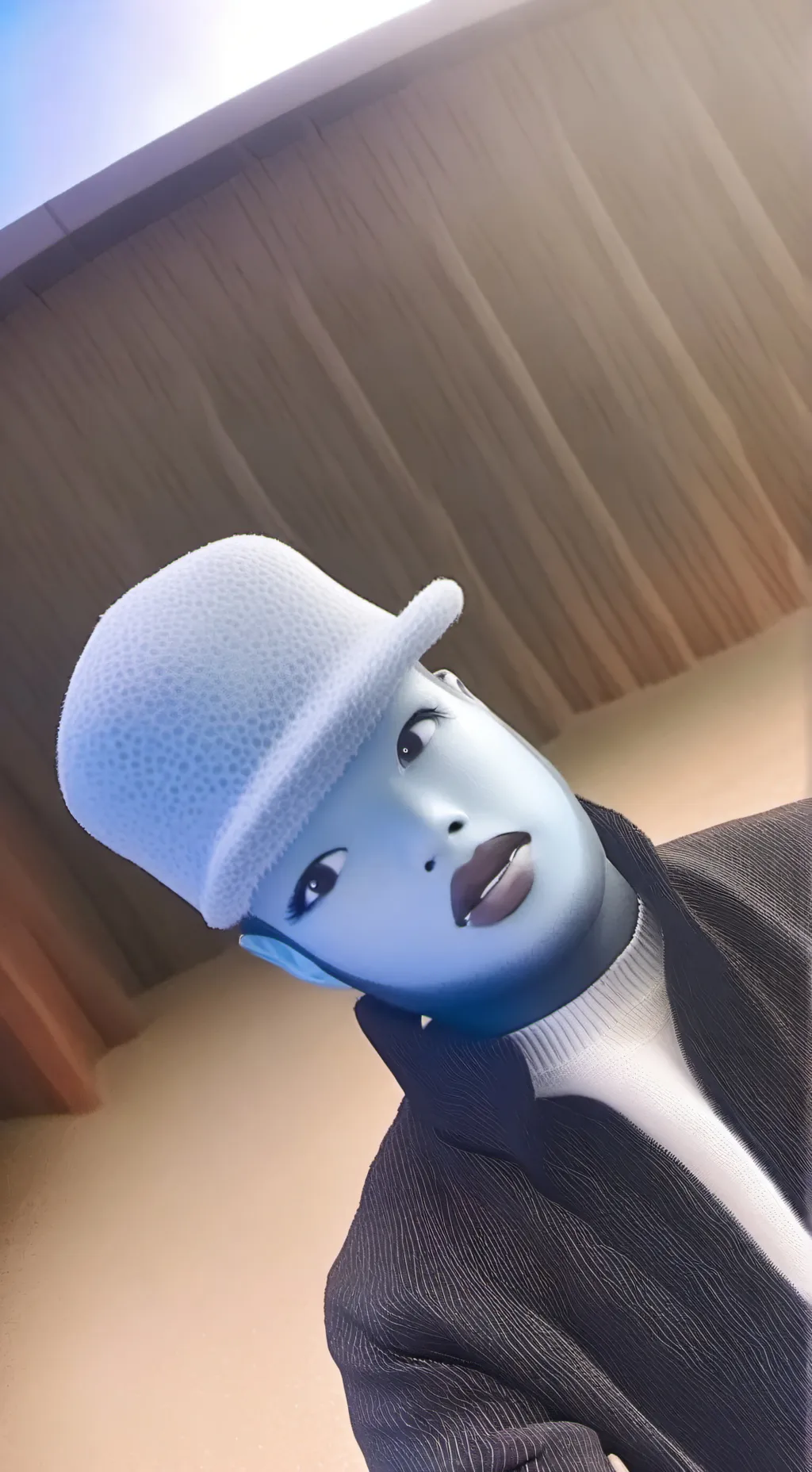 ai character: big back background