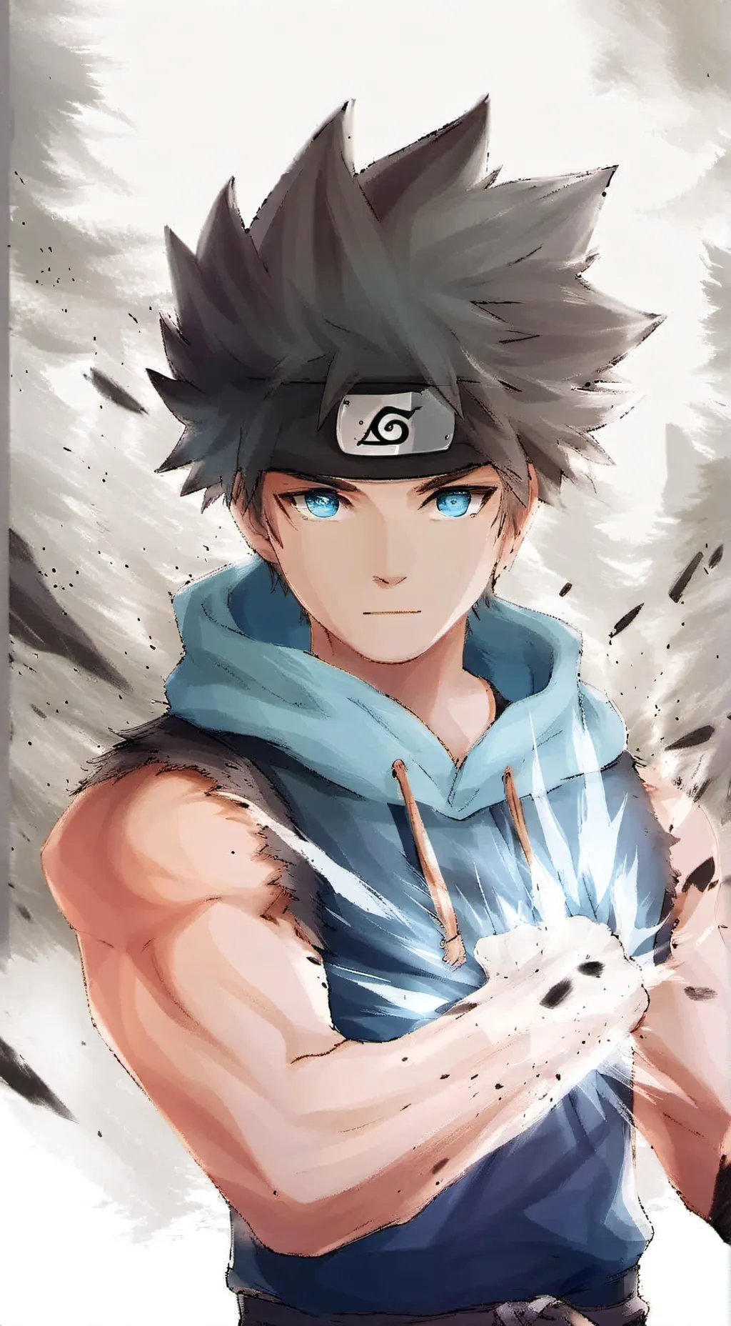 ai character: Y/N Black  background