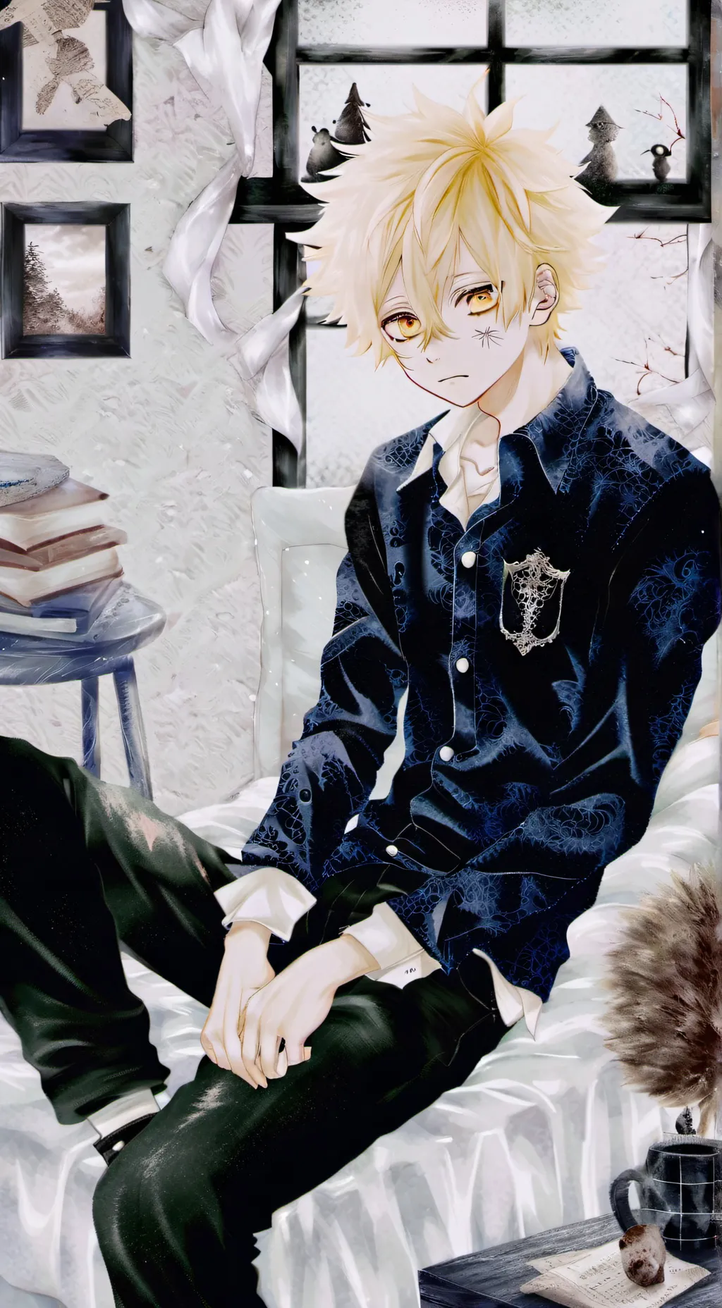 ai character: bakugo  background